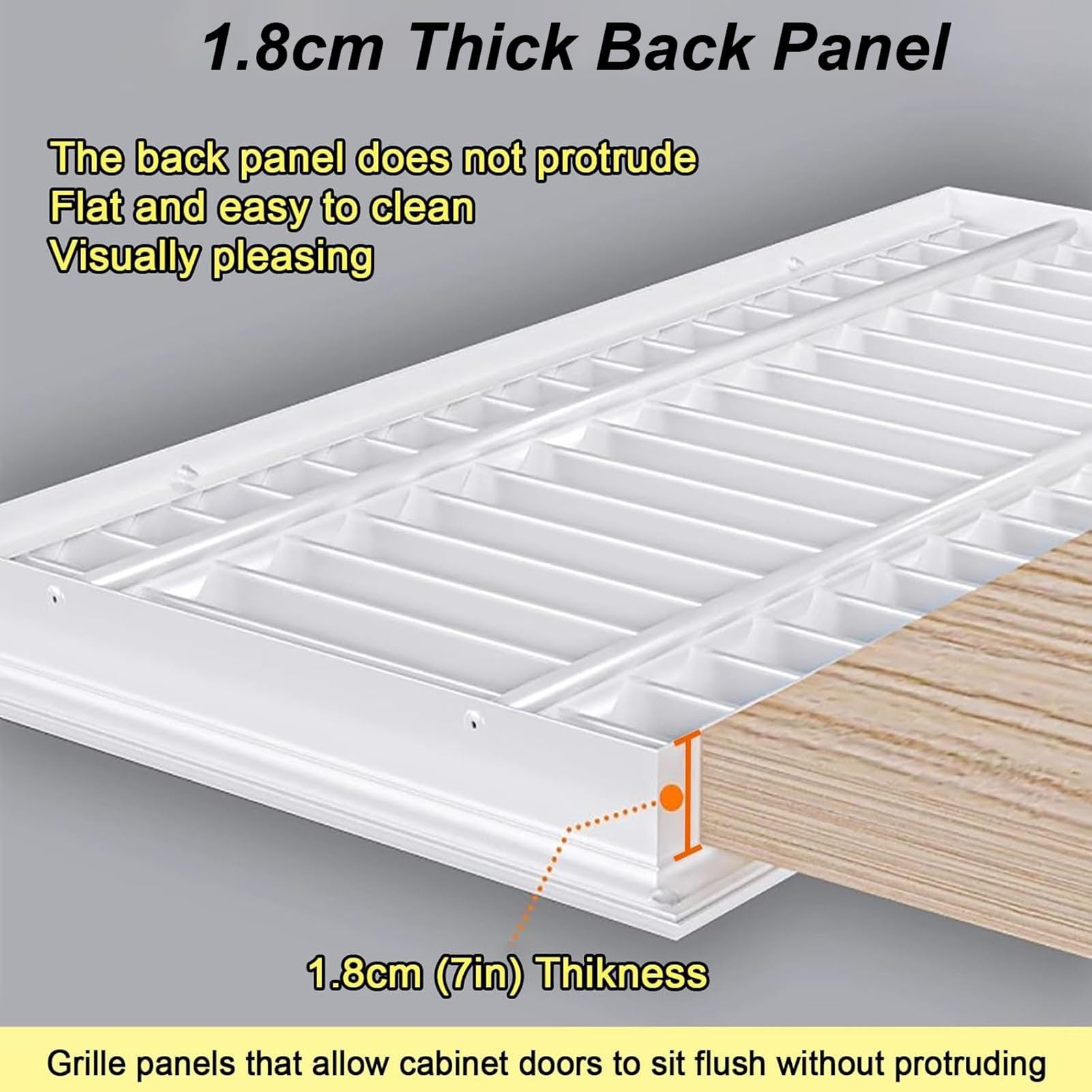 Cubierta de ventilación de Aire, Cubierta de ventilación de Retorno de Aire de Acero Blanco de 14x26 Pulgadas | Parte Frontal y Puerta Desmontables | Rejilla de ventilación de Aire acondici