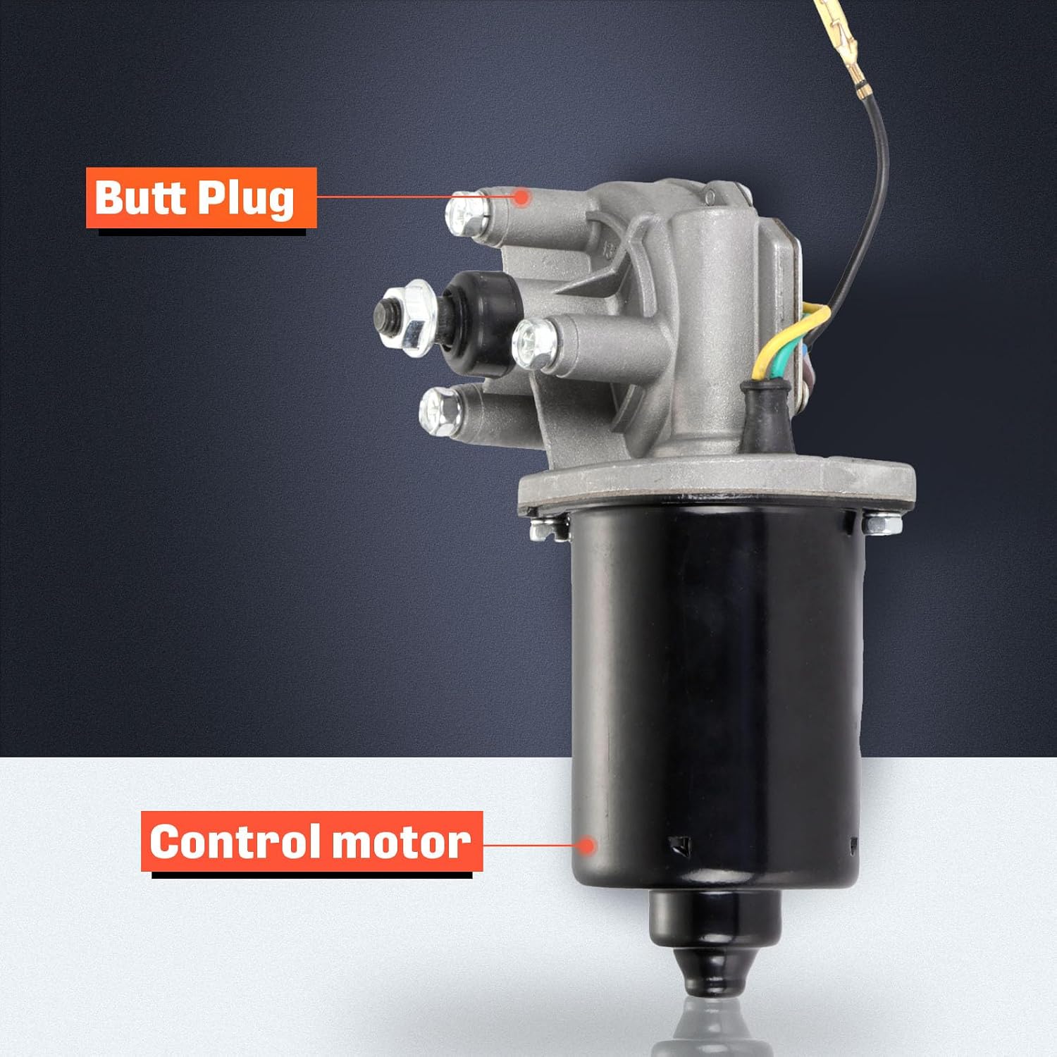 cciyu Front Windshield Wiper Motor - 12V,4 Pins,1997-1999 for Dodge for Ram 1500,1997-1999 for Dodge for Ram 2500,1997-1999 for Dodge for Ram 3500-Replaces 55076549AC,620-00826,85-3000