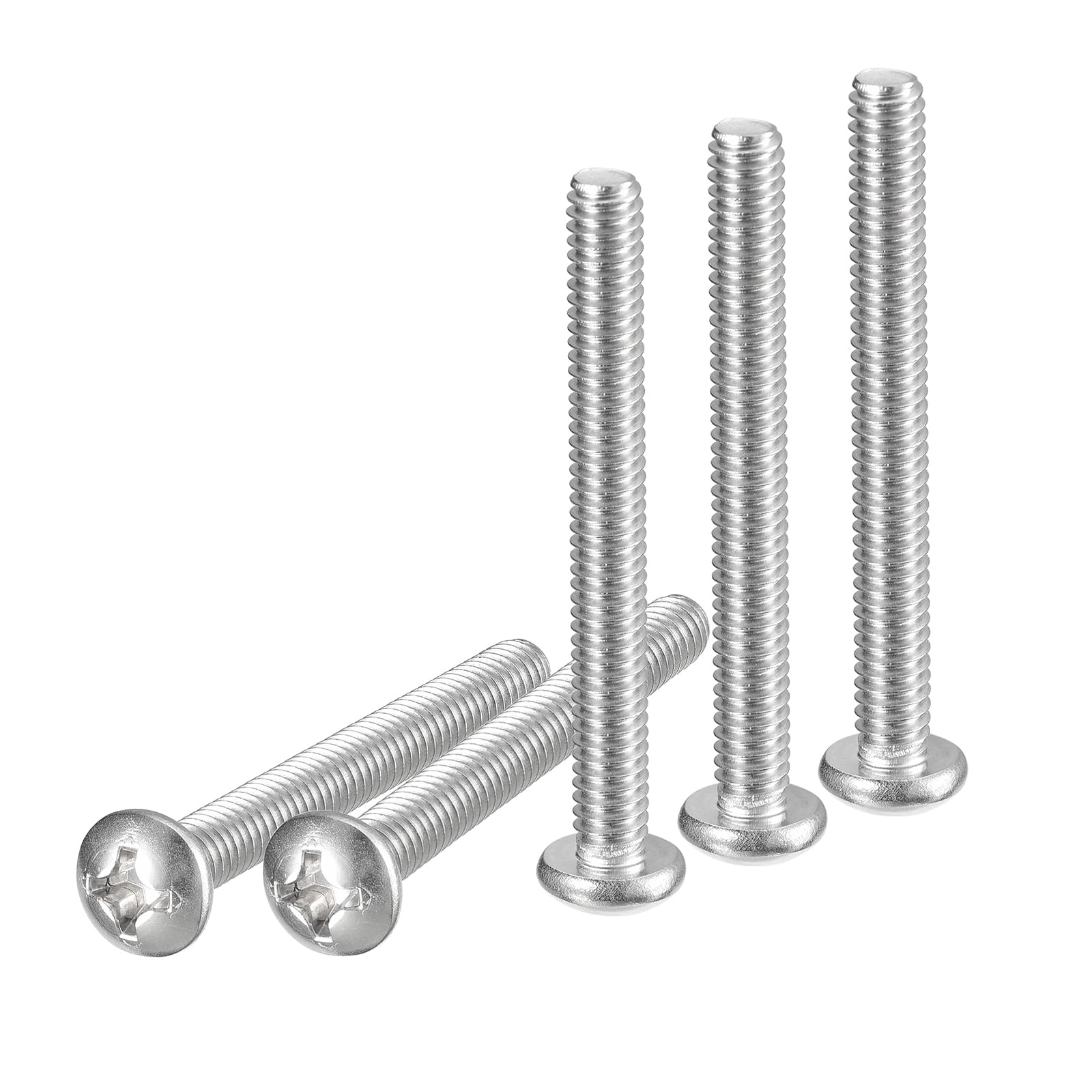 Stainless Steel Machine Screws - 100 Pack #4-40 -24