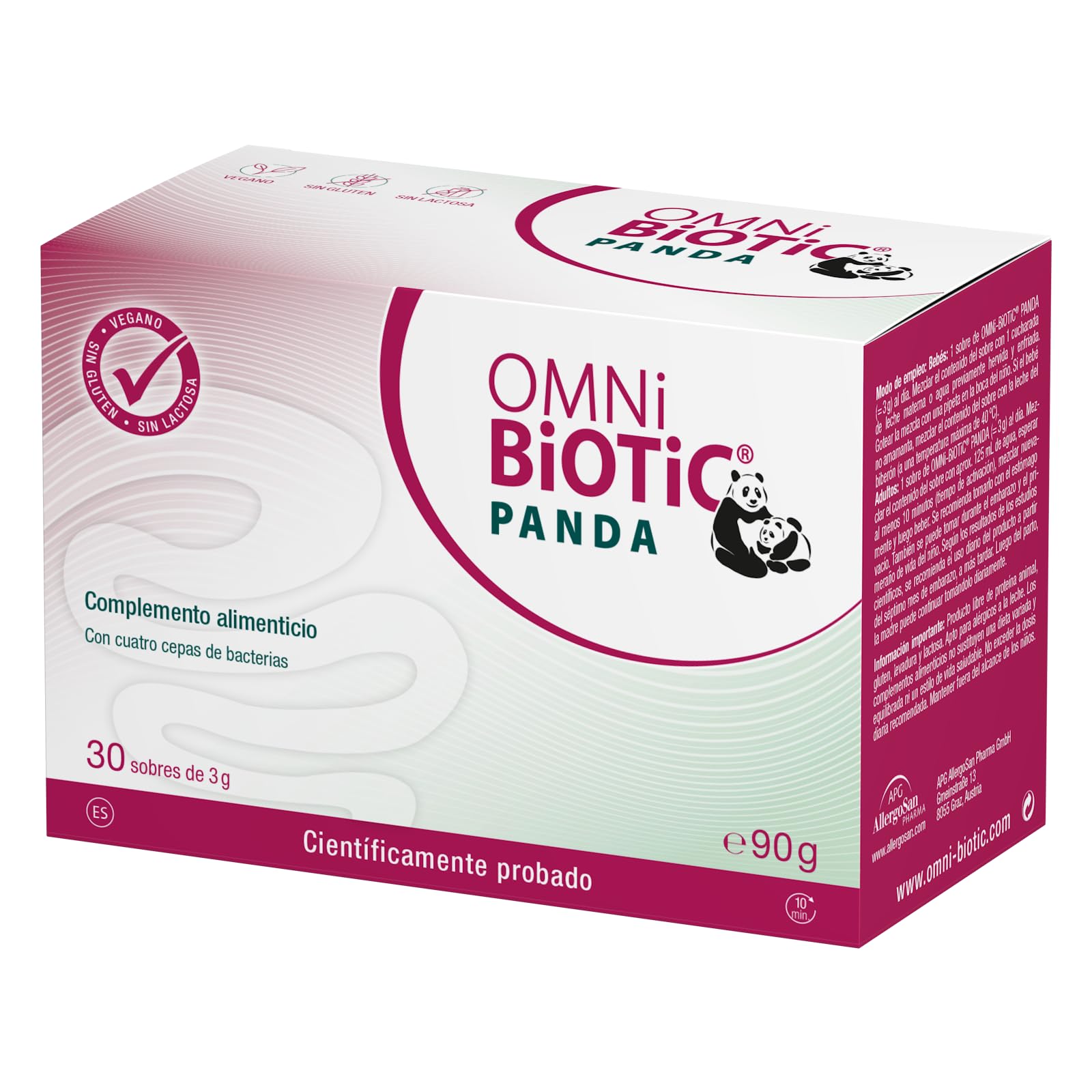 OMNi BiOTiC PANDA | 30 Sobres (90g) | Probiótico | 4 cepas bacterianas