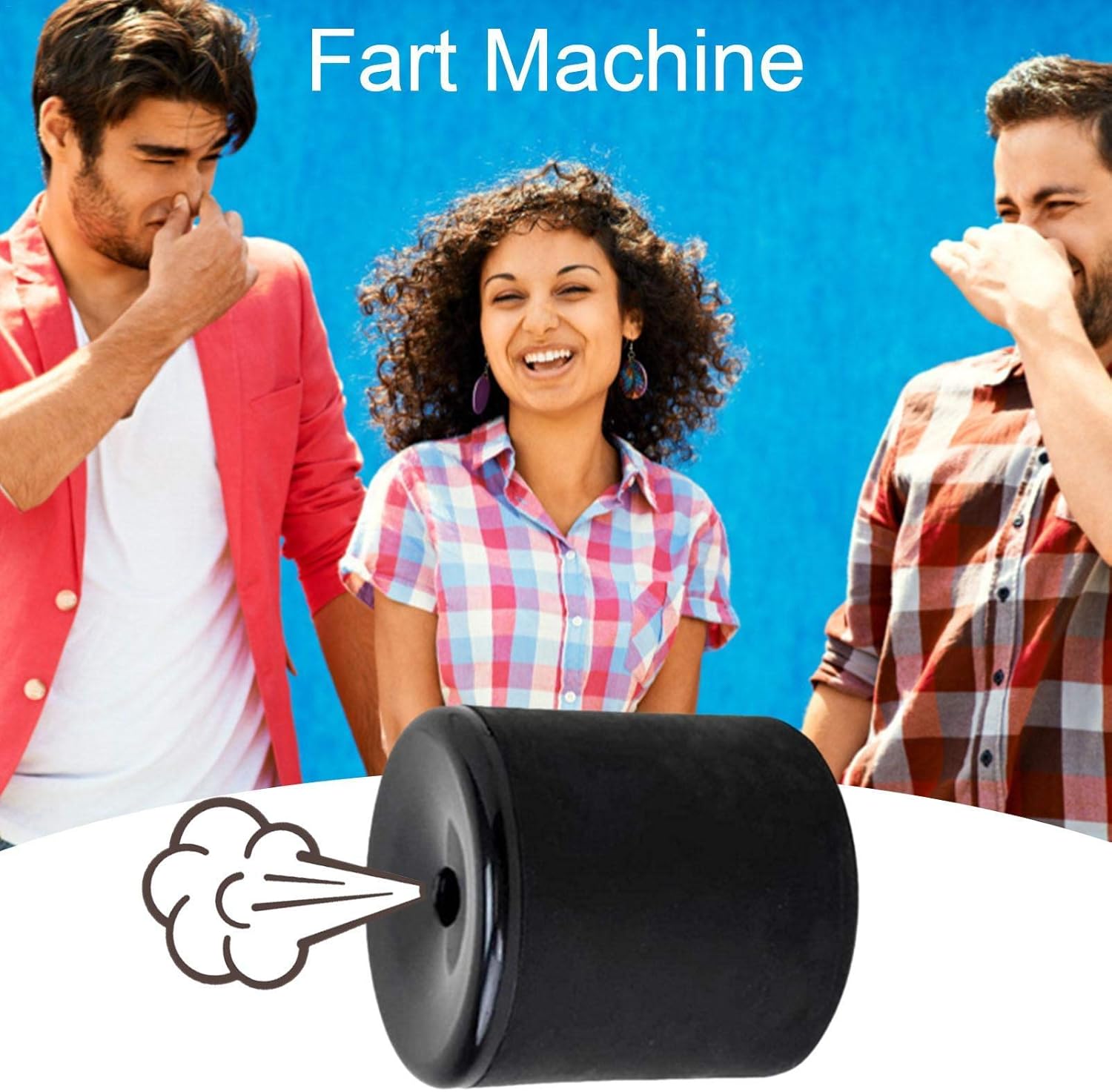 CRTEPST Pooter Fart Machine Toy Rubber Le Tooter Create Farting Natural Sound Best Novelty Gag Gifts Joke Party Toy(Black81)