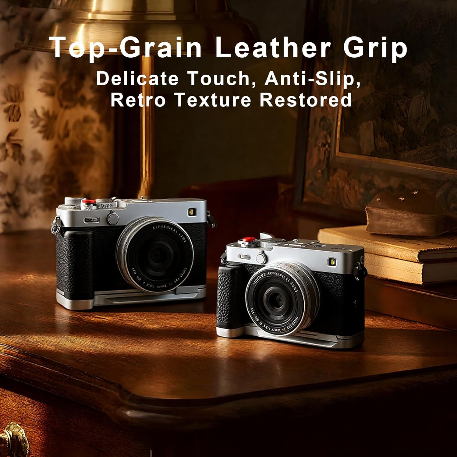 Haoge Handle HandGrip for Fujifilm X-E5 Camera Body L-Shape Grip Bracket HG-FUXE5N-S Silver with Arca-Swiss Standard Plate - Image 9