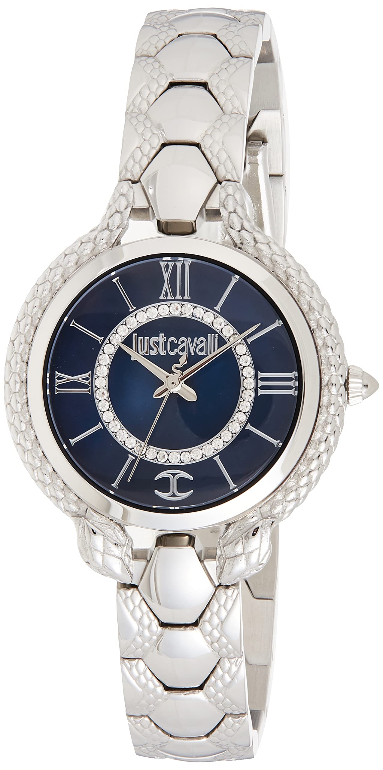 Just CavalliWomen's Cerimonioso Quartz Watch with Analog Display and Stainless Steel Bracelet JC1L046M0245