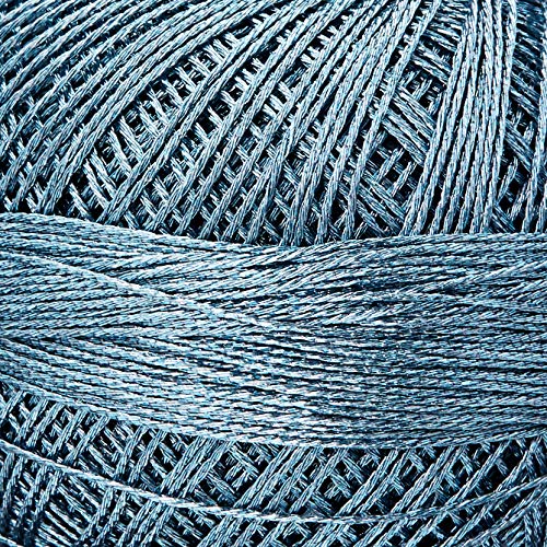 Hilo Metalizado Tamaño 20 Azul Acero 155 yardas 25 gramos miniatura 2