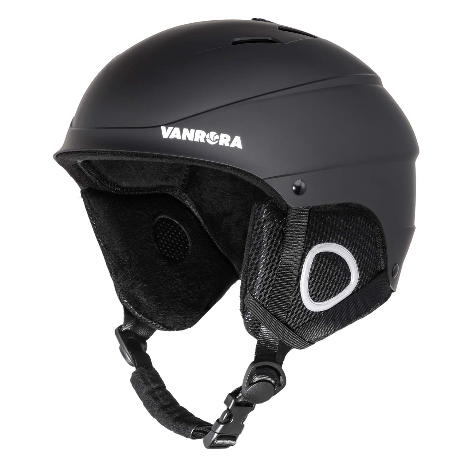 VANRORA Ski Helmet, Snowboard Helmet for Men & Women, Climate Control Venting, Dial Fit, Goggles Compatible, Removable Fleece Liner and Ear Pads, Safety-Certified Snow Helmet