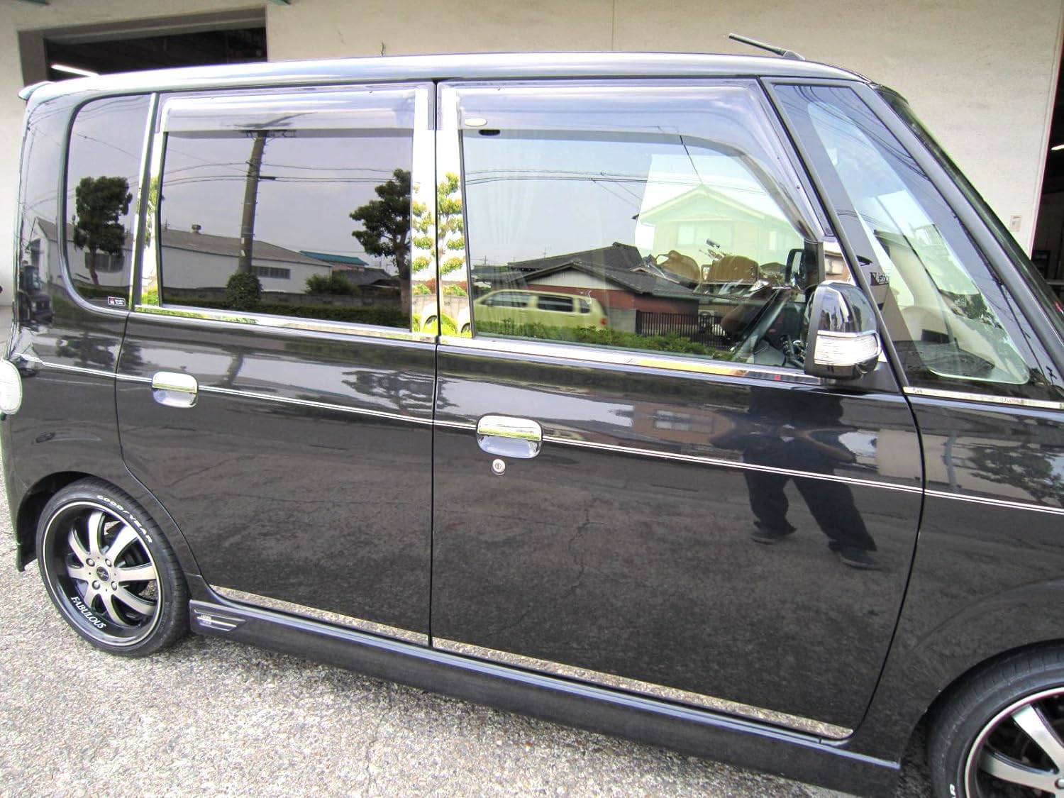 BRIGHTZ タント L350S L360S ドアミラーカバー サテンシルバー MIR?SID?313 L350 L360 L 350 3 BRIGHTZ タント L350S L360S 後期 メッキドアミラーカバー Eタイプ