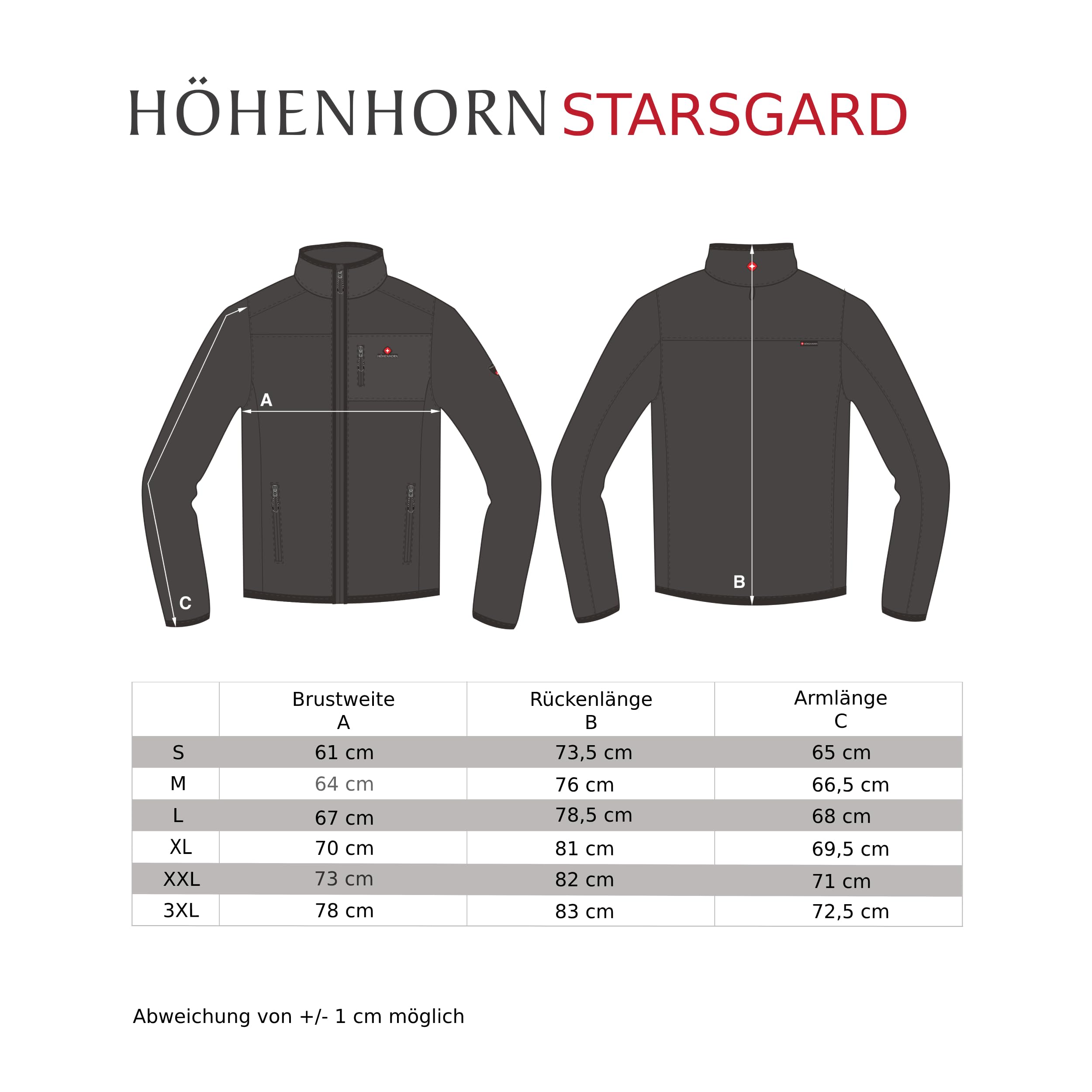 Höhenhorn Starsgard Męska kurtka zimowa, wodoszczelna, oddychająca kurtka funkcyjna