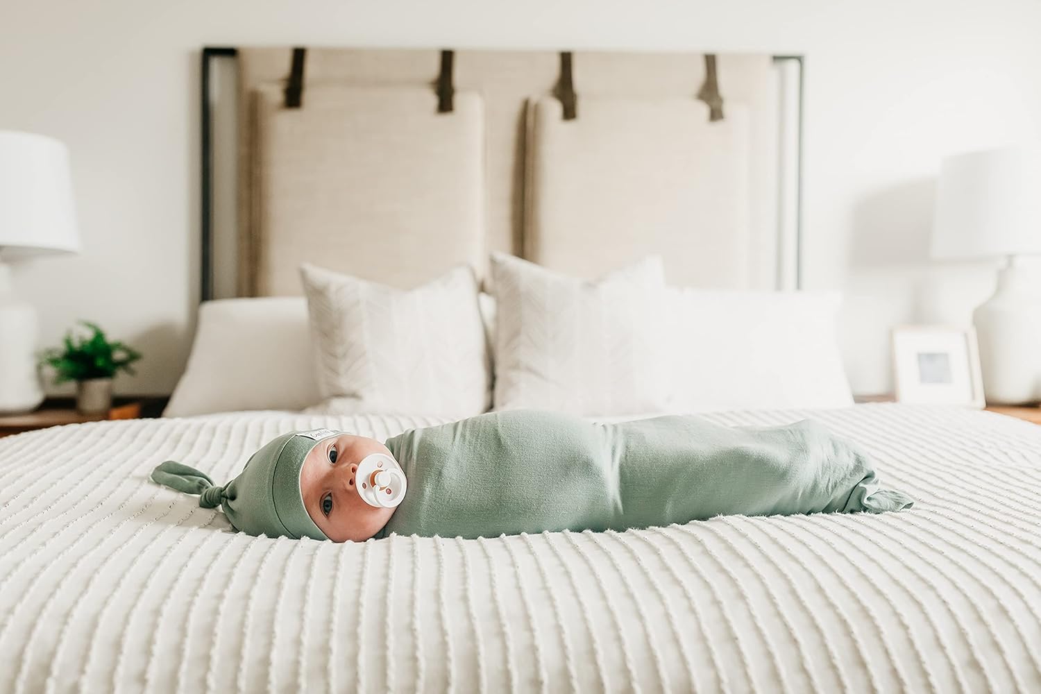 Copper Pearl Large Premium Knit Baby Swaddle Receiving Blanket Briar
