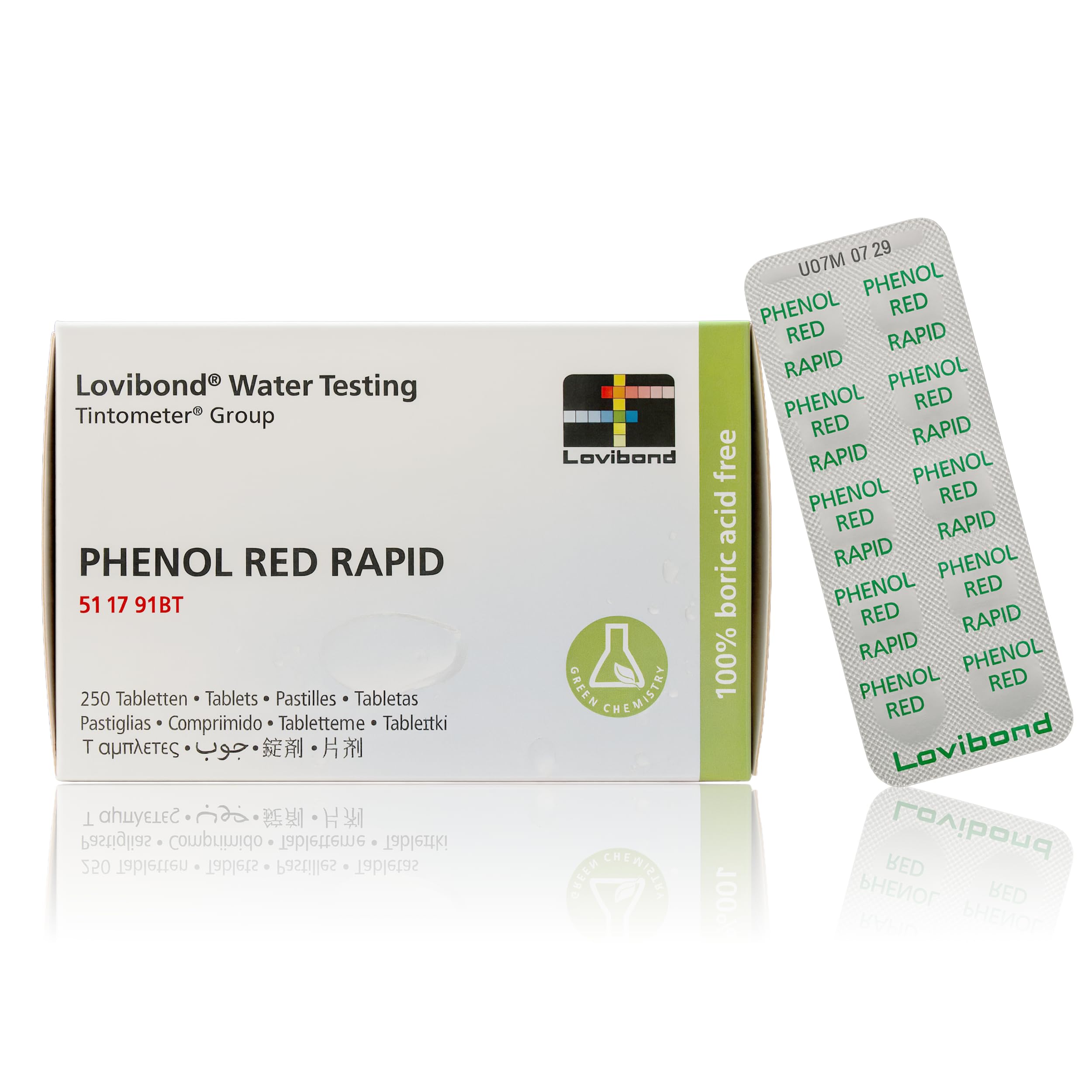 TEST ALL WATER - pH Phenol Red Rapid Dissolve Tablets | Fast, Accurate pH Testing 6.8-8.4 | Ideal for Pools, Spas, Industrial Use | 250 Pack