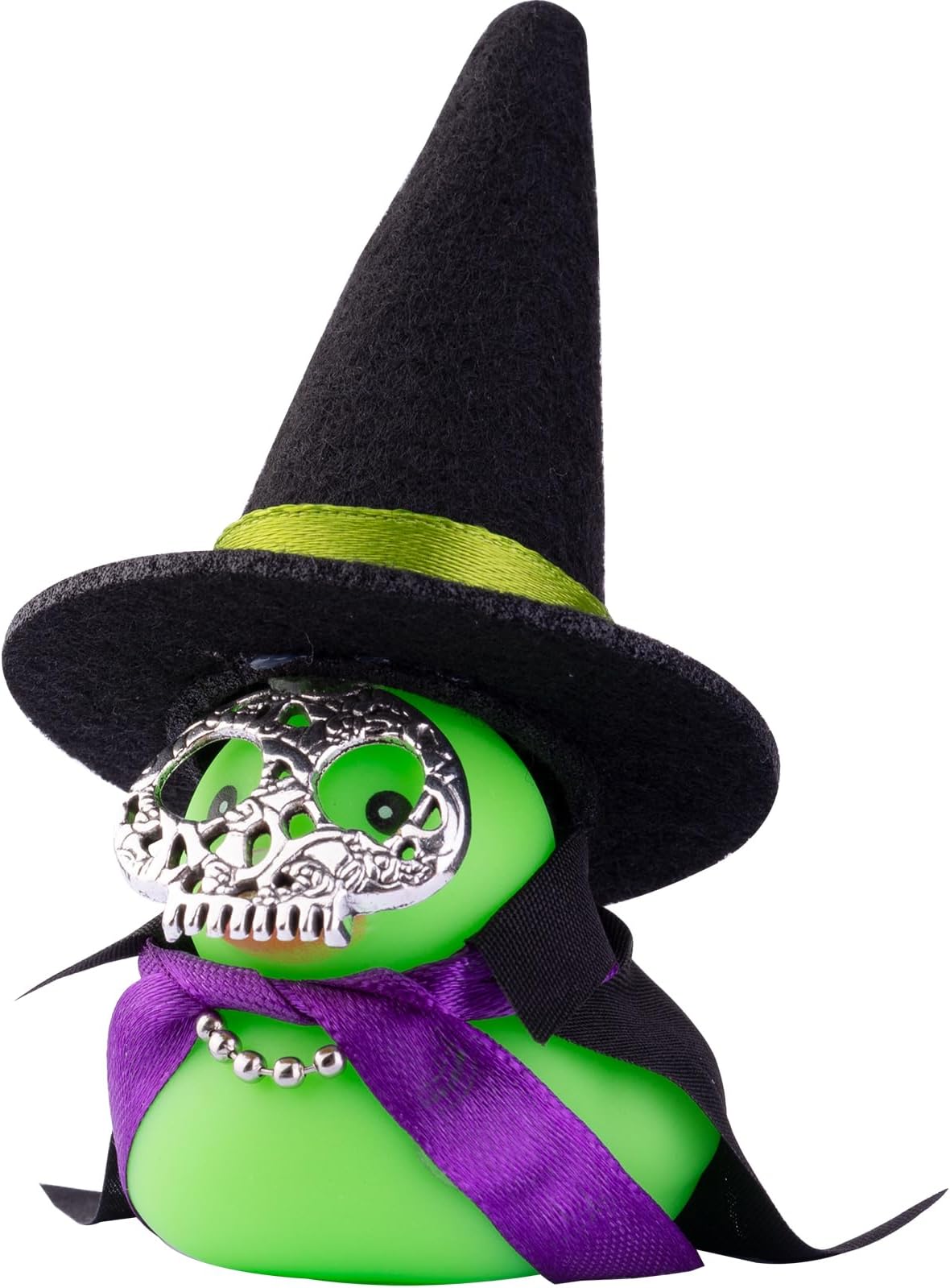 Car Rubber Duck Ornaments Halloween Duck Car Dashboard Decorations with Mini Witch Hat Sunglasses Necklace Halloween Accessories for Halloween Themed Gifts(V1)