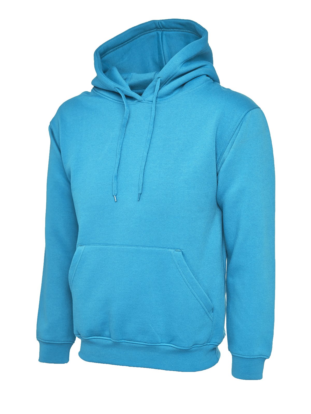 Ladies Loose Fit Hoodie Size UK 10 to 28 Plus Unisex Plain Hooded Sweatshirt (UK 22-24, Sapphire)