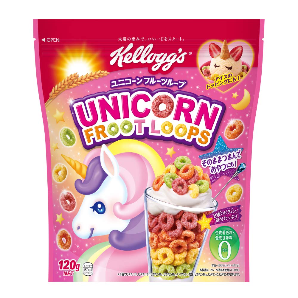 Amazon.co.jp: ケロッグ ユニコーンフルーツループ 120g ×6袋 : 食品