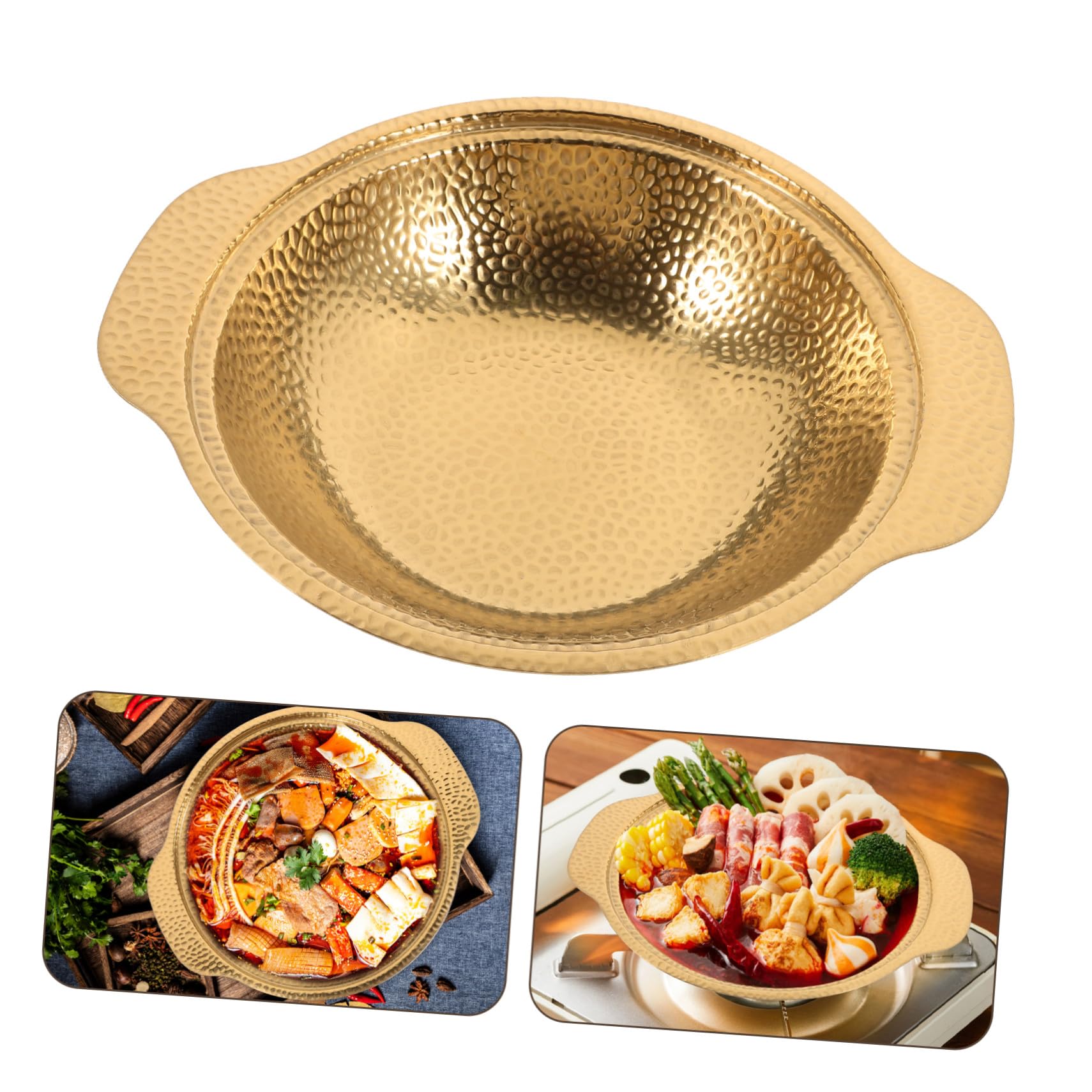 Toyvian Pentola Dimensioni Personali in Acciaio Inossidabile Stile Giapponese Doppio Cestello per Shabu Shabu e Ramen Regalo per Amici o Famiglia che Si Trasferiscono
