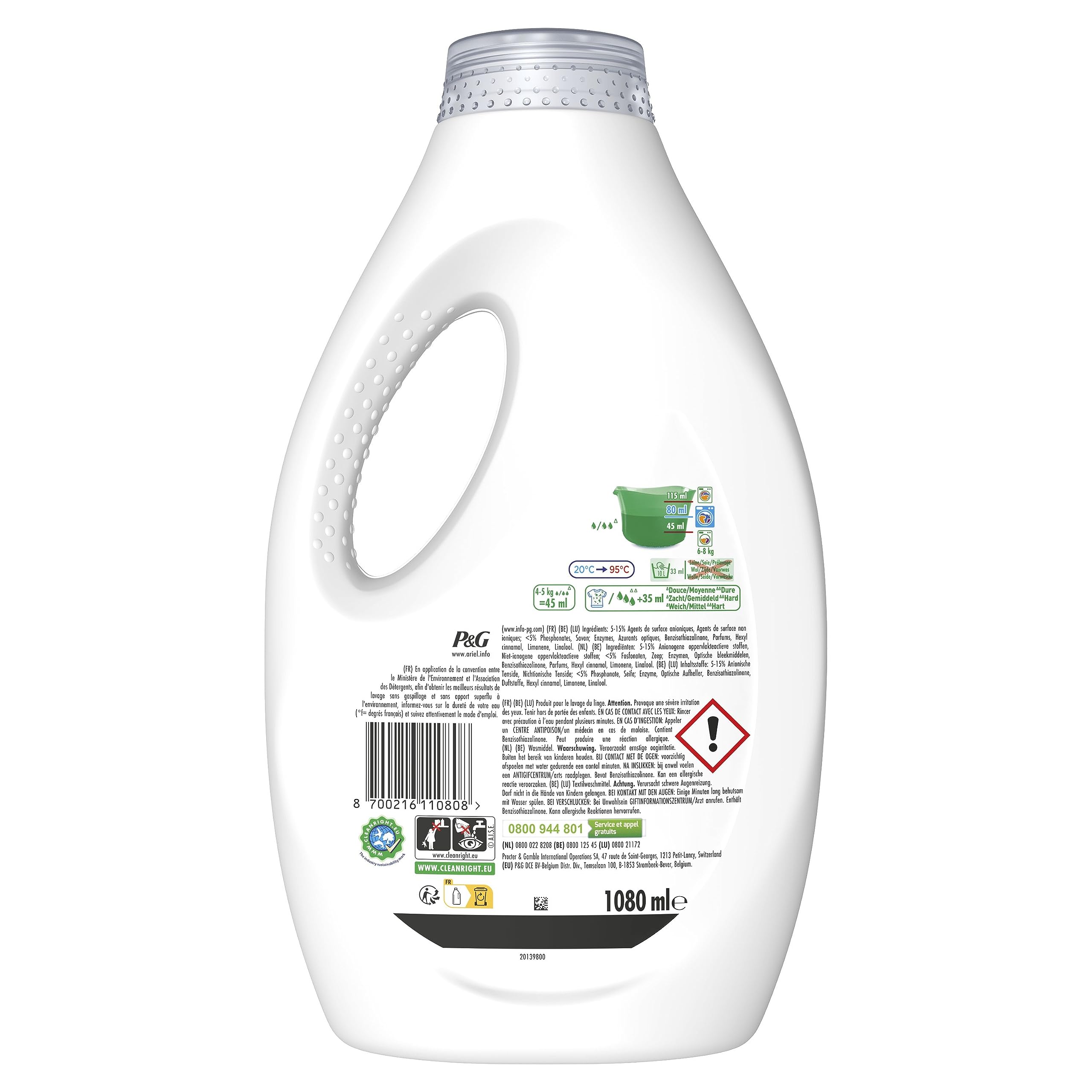 Ariel Lessive Liquide, 24 Lavages, Original