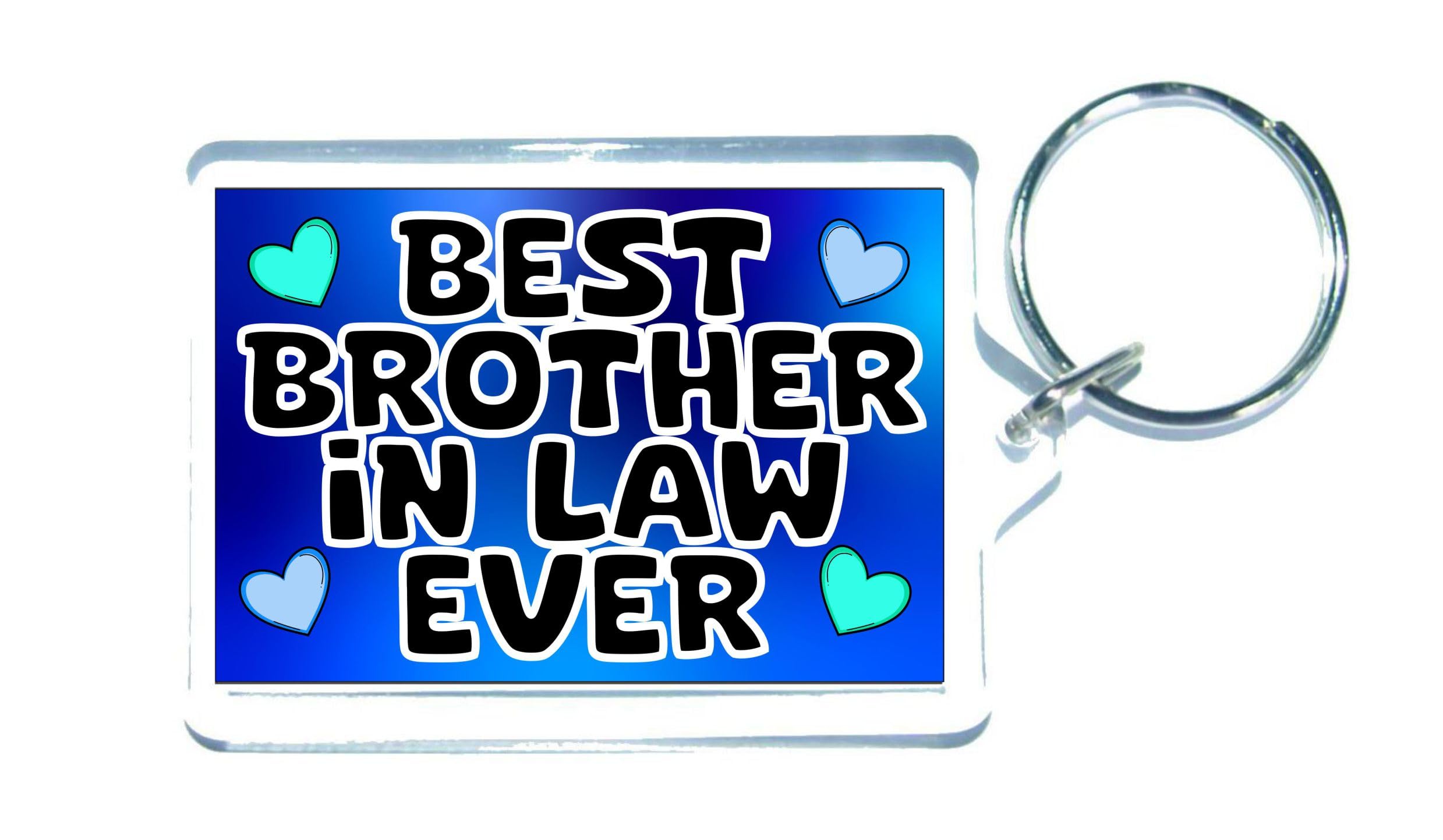 Decalarama Brother in Law Keyring Gift – Best Brother in Law Ever – Funny Cute Novelty Present