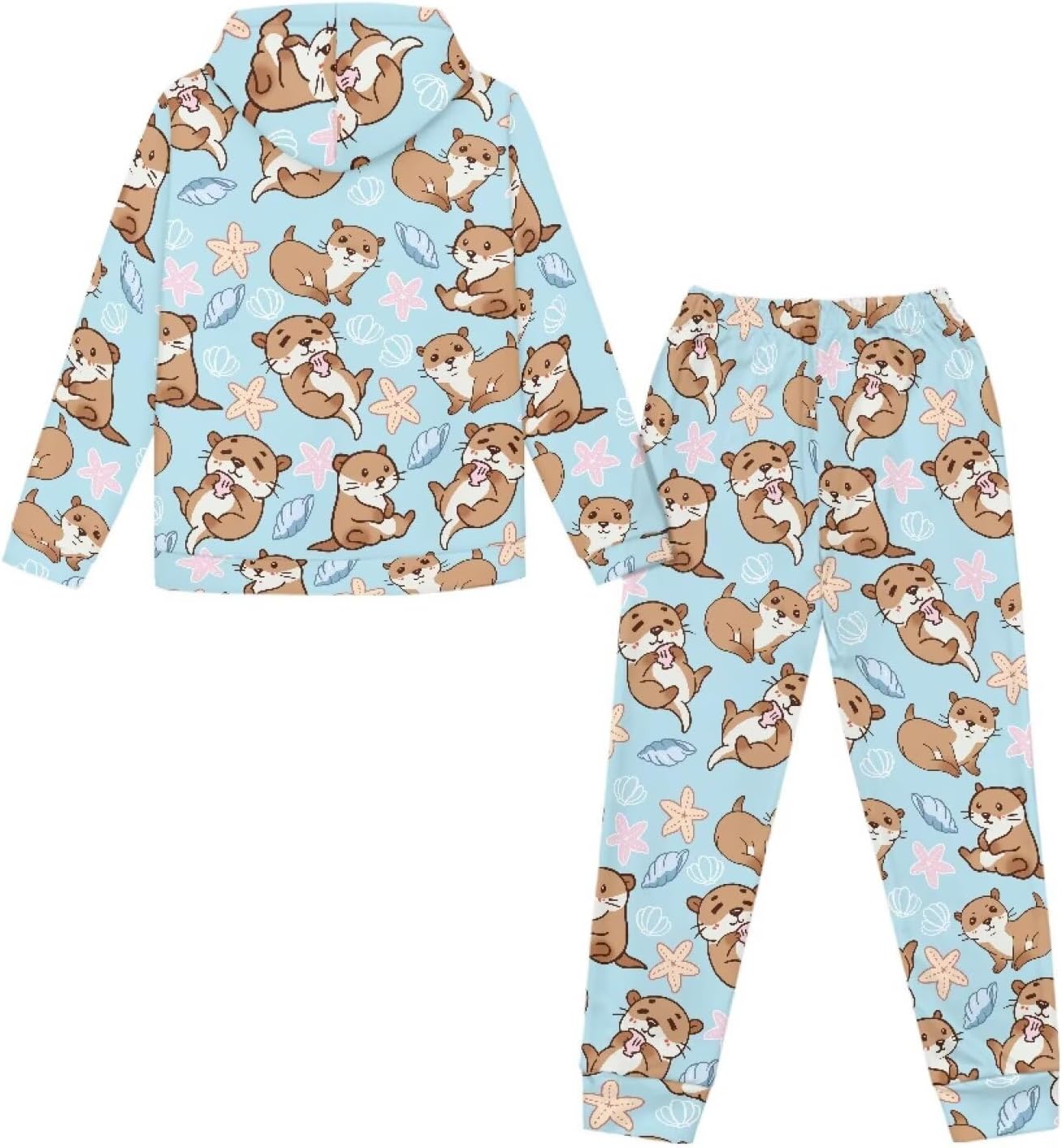 Renewold Girls Tracksuits Long Sleeve Kids Hoodie Sweatshirt and Jogger Sweatpants 2 Piece Sweatsuits Set Activewear