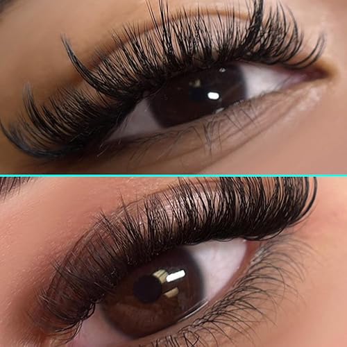 Miniatura 6 de VAVALASH Extensiones de pestañas de cachemira Easy Fan de 0.03, 0.05, 0.07 CCCDDD, extensiones de pestañas de volumen de 0.315 a 0.787 pulgadas,