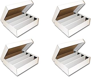 BCW 3200-Count Monster Storage Box for Standard 20pt Trading Cards, 200 lb. Test Strength 4 pk