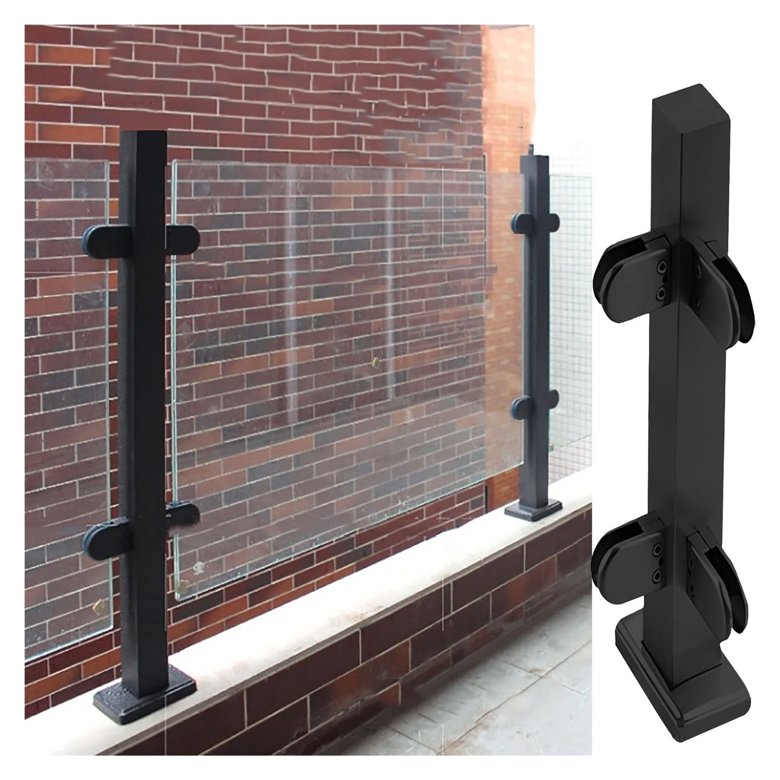 Soporte de balaustrada cuadrada para barandillas minimalistas de lujo