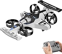 Vista 1 de Coche de control remoto 2 en 1 y avión RC Stunt Drone RC Drift Car Anti colisión Drift Drones Flying Drone para niños Avión de control remoto