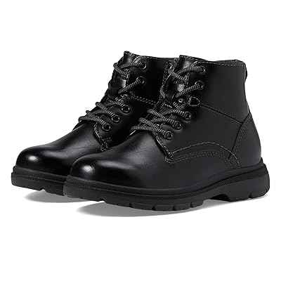 Florsheim Kids Lookout Jr. Plain Toe Lace Up Boot (Toddler/Little Kid/Big Kid) Boys Shoes Black