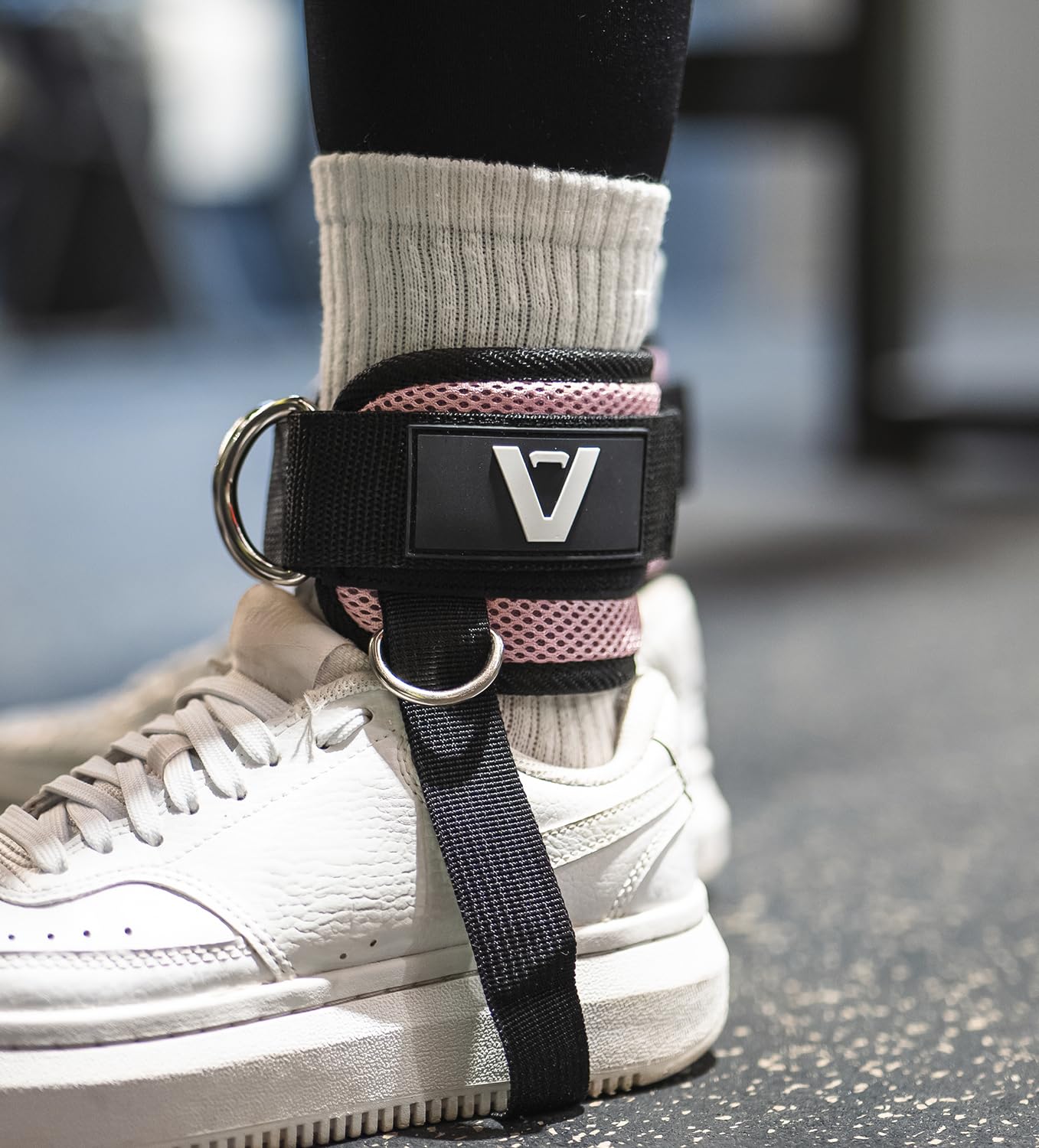 Vore Pack 2 Tobilleras para Poleas Gym - Tobillera para Polea Acolchada de Velcro para Hombres y Mujeres - Accesorios Gym - Correa Tobillos Gym para Máquina de Cable Fitness y Gimnasio
