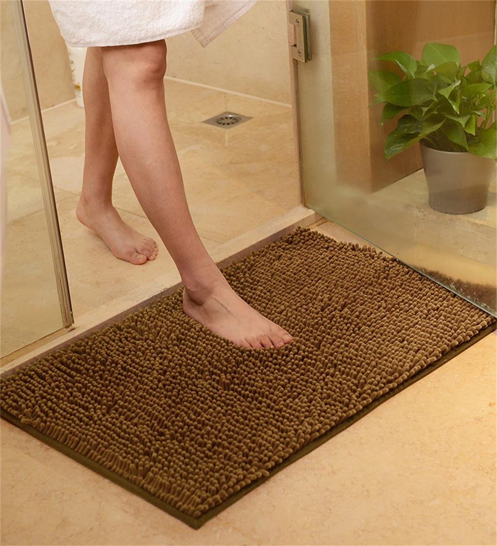CAIJUN Rugs Plain Color Floor Door Mat Carpets Anti - Skid/Slip Absorbent Pad Bathroom Toilet Hall Kitchen Foot Rug Area Rugs (Color : C, Size : 45 * 70cm)