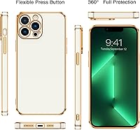 Vista 6 de BENTOBEN Funda para iPhone 13 Pro Max, delgada, suave, de lujo, galvanizada, para iPhone 13 Pro Max, para mujeres, hombres y niñas, a prueba