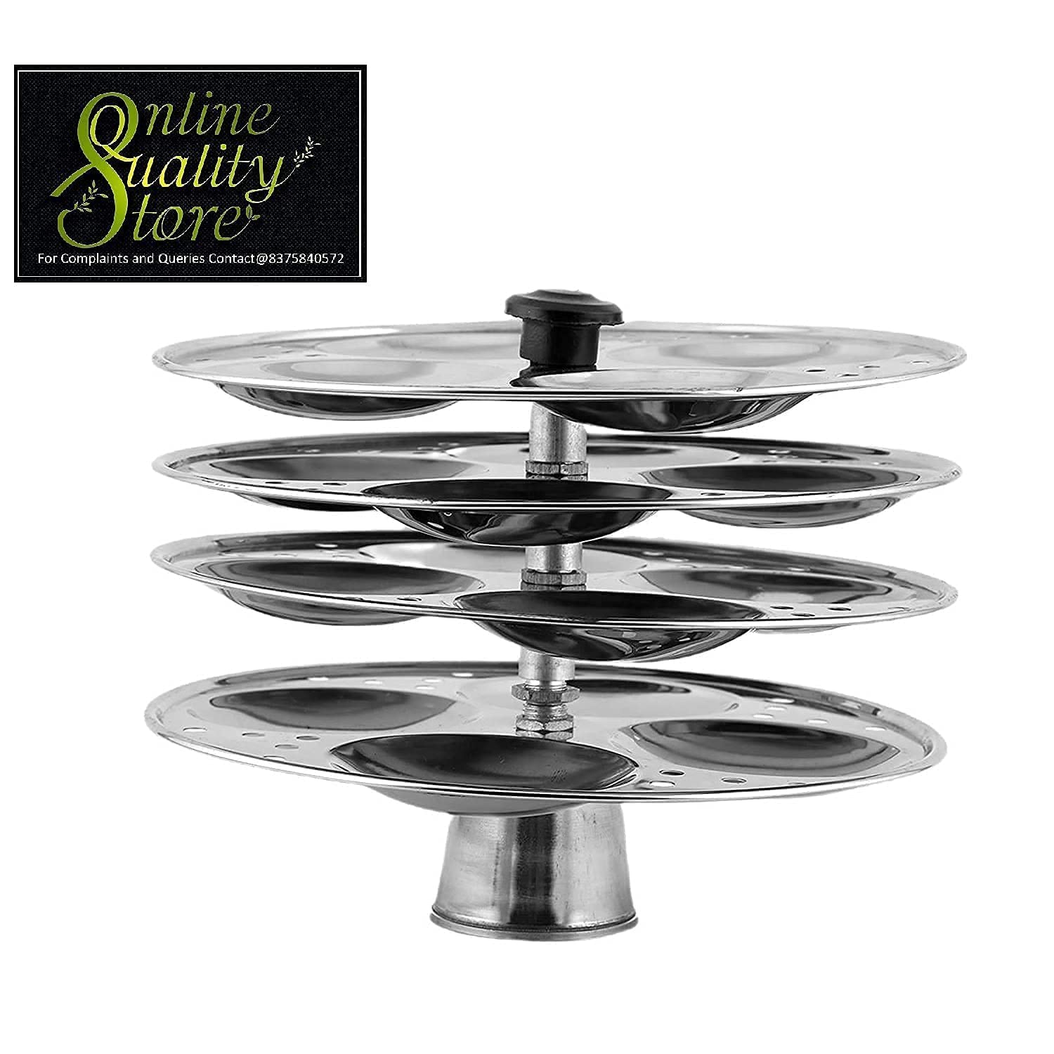Buy Online Quality Store Stainless Steel Idli Stand/idli Maker 4 Plate 4 * 4 = 16 idlis (Makes