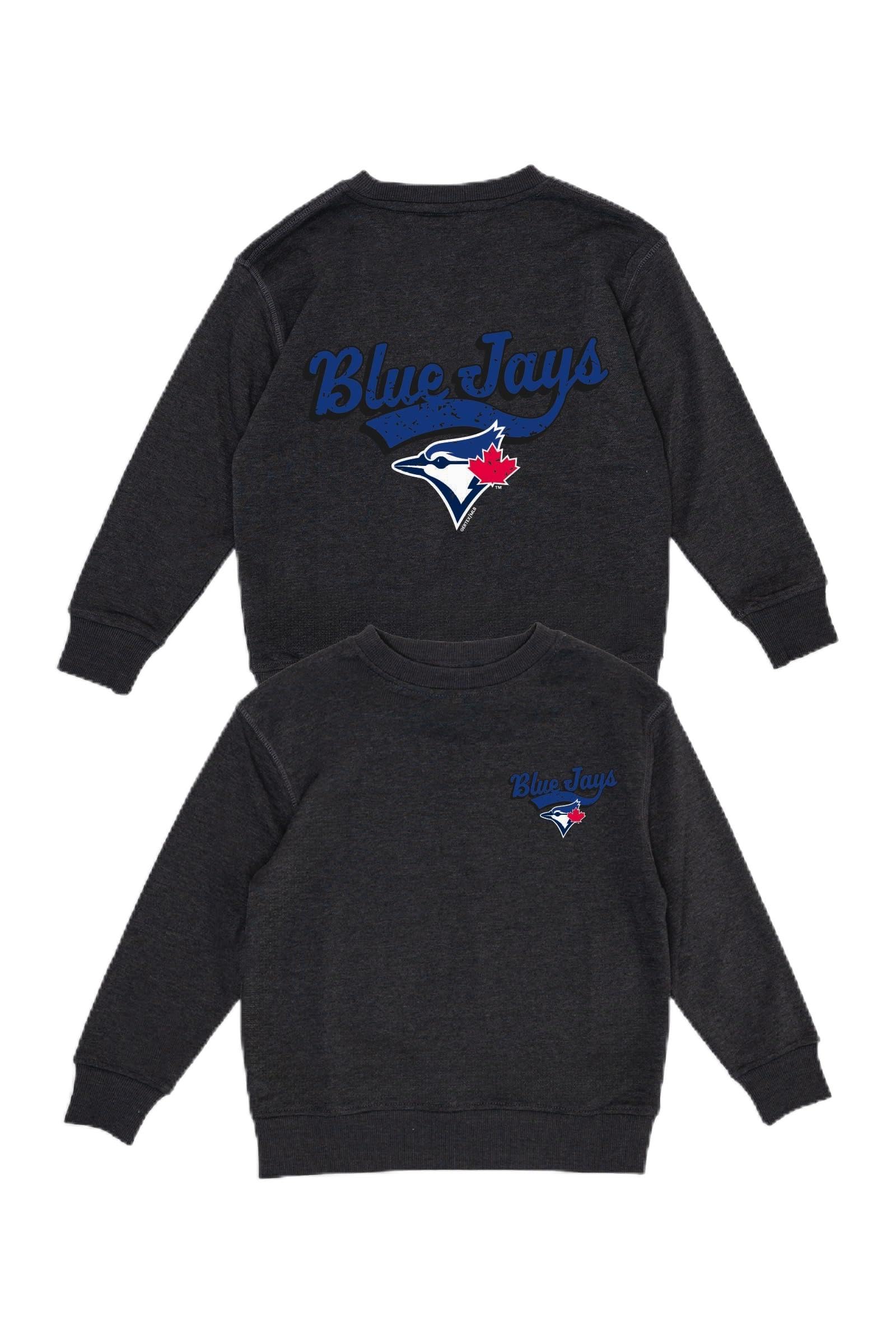Gertex Toronto Blue Jays Kids Crewneck Sweatshirt for Young Children | Multiple Designs | Officially Licensed Merchandise - 1
