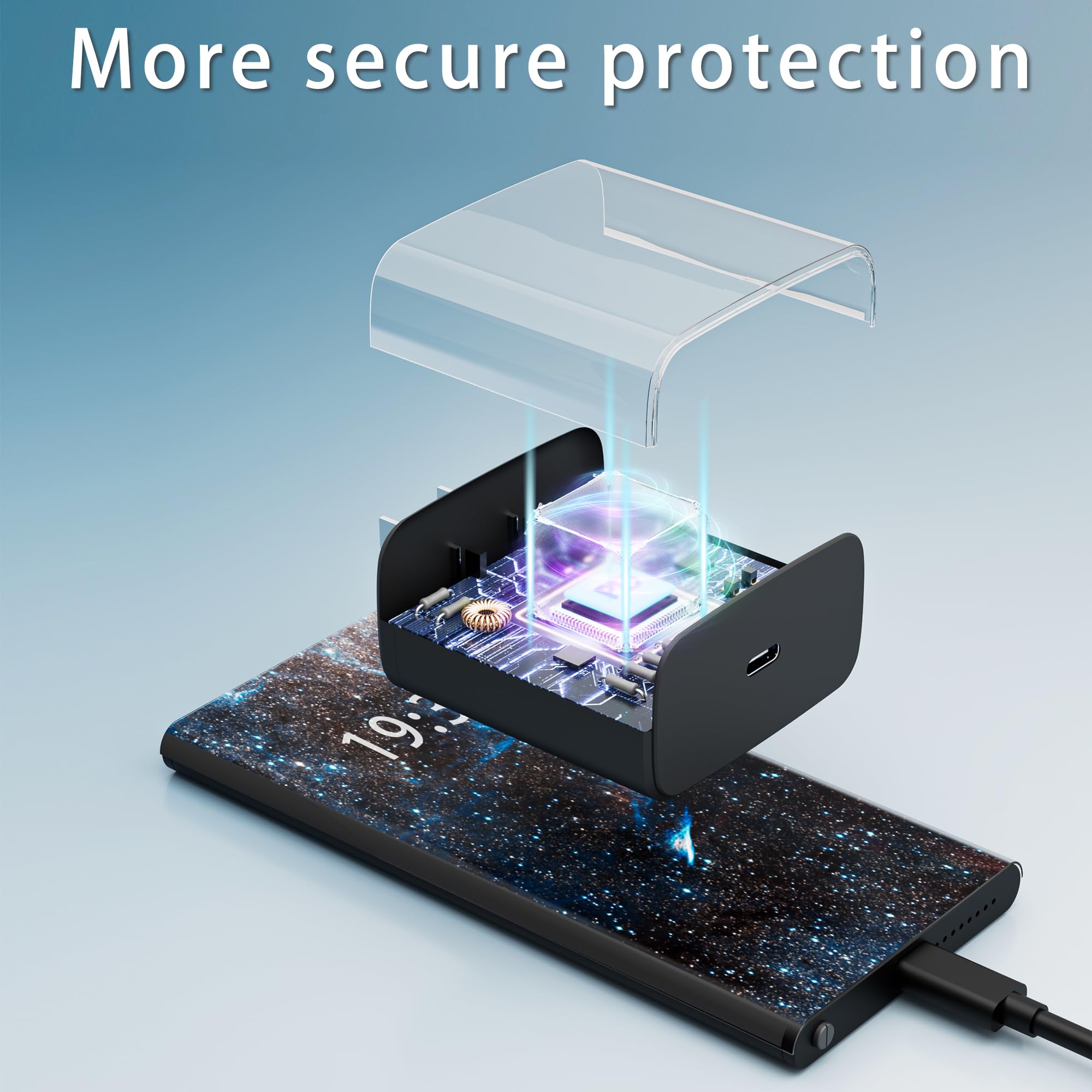 45W USB C Fast Charger for Samsung S23 Ultra,Type C fast Wall Charging for Galaxy S23/S23+/S22/S22 Ultra/S22+/Note 10/20/S20/S21, Galaxy Tab S7/S8 with 6FT Cable(3pack)