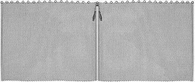 Cyhamse Fireplace Mesh Screen, Mesh Screen Enhance The Style Of Fireplace, Black Wide Pannels Prevent Sparks From Damaging Your Fireplace Or Rug