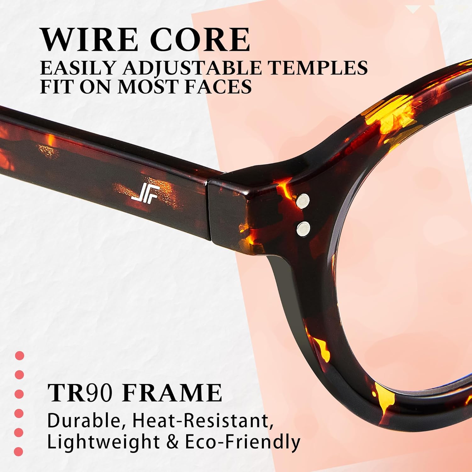 Blue Light Blocking Glasses for Women and Men, Retro Round Frame Eyeglasses Anti UV & Eyestrain - Image 5