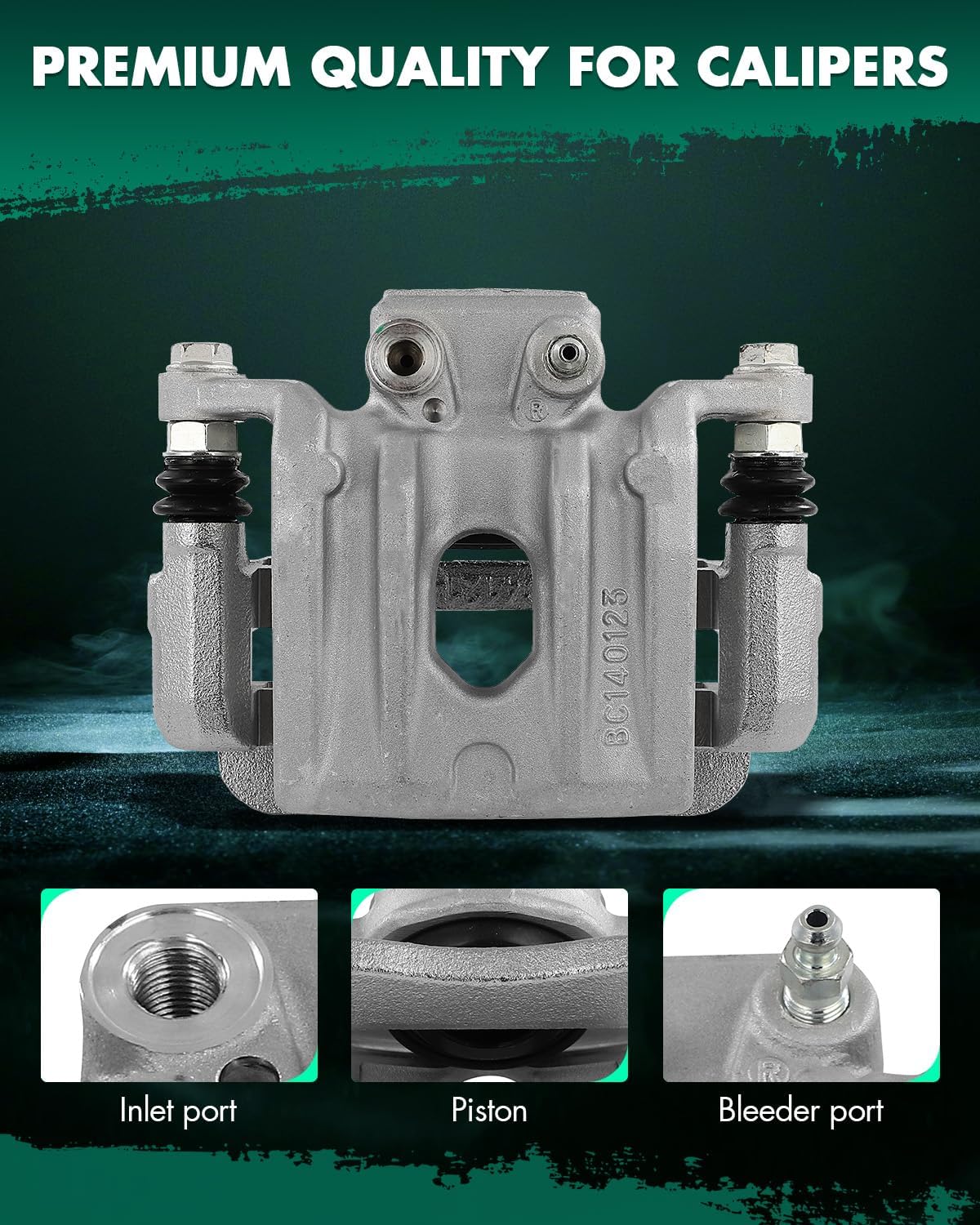 SCITOO 19B6270 Rear Right Disc Brake Caliper Assembly w/Bracket For Hyundai For Santa Fe 2010-2012,For Kia For Sorento 2011-2013