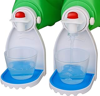 2 Pack Laundry Detergent Cup Holder Fabric Softener Drip Cup Holders Drip Catcher Tray with Fixing Screw Detergent Drip Catcher and Drip Tray Removable Silicone Pad LVYOUIF