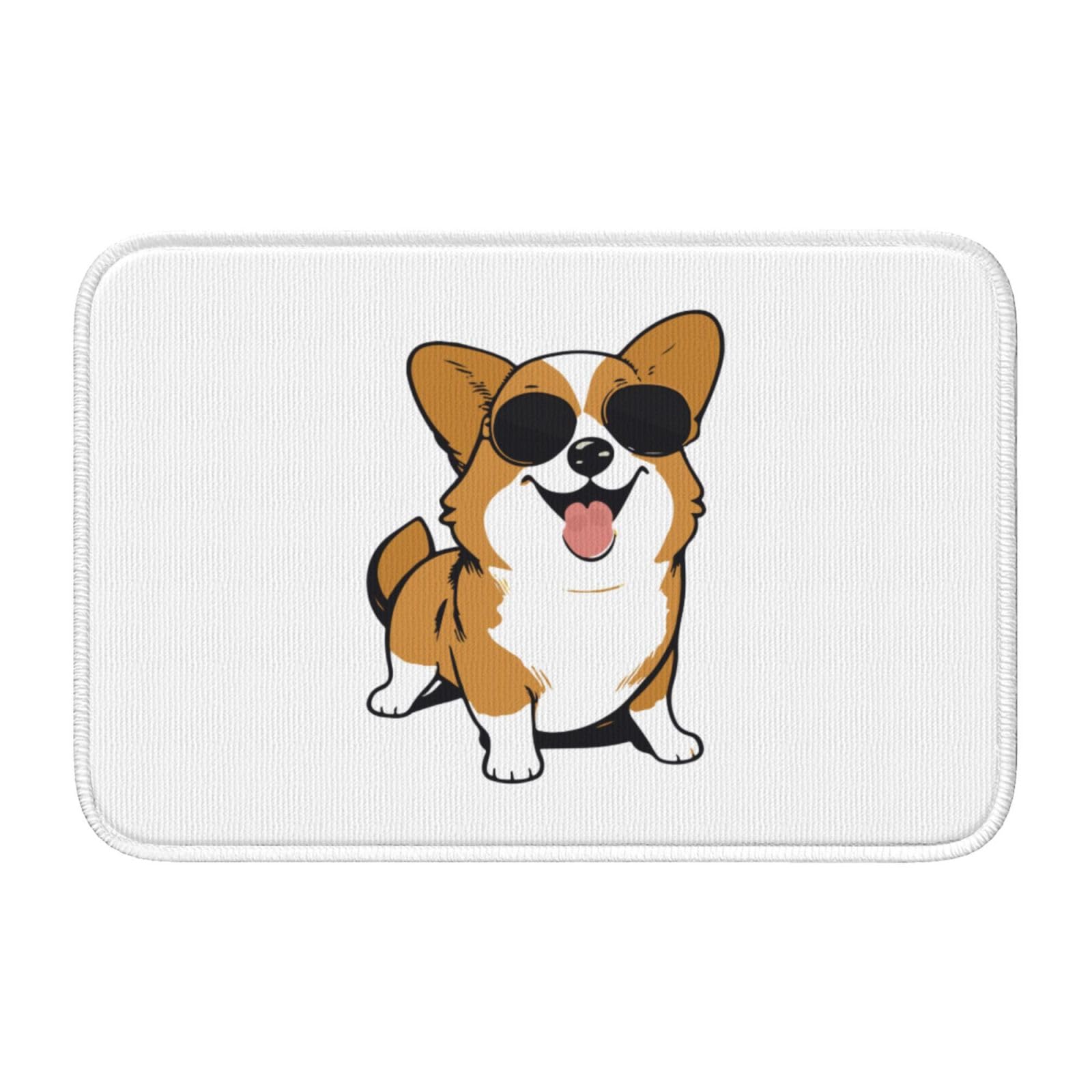 Amazon.co.jp: 玄関マット かわいい コーギー 犬柄 バスマット 足ふき