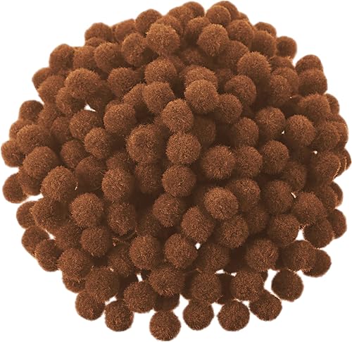 Miniatura 29 de Blulu - Pompones para manualidades y suministros de hobby, 500 unidades, 0.5 in Rojo
