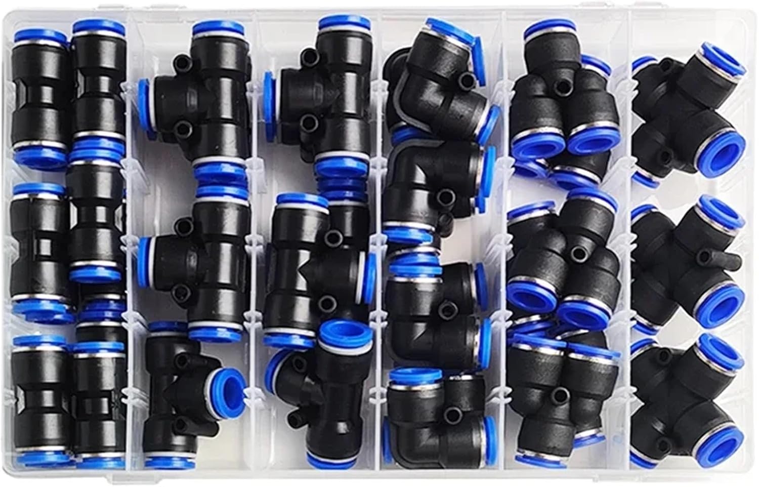 39Pcs Boxed PU-12/PE-12/PZA-12/PY-12/PV-12/PG-12 Pneumatic Connectors Kit 12mm Outer Diameter of the Hose Pipe Tube Air