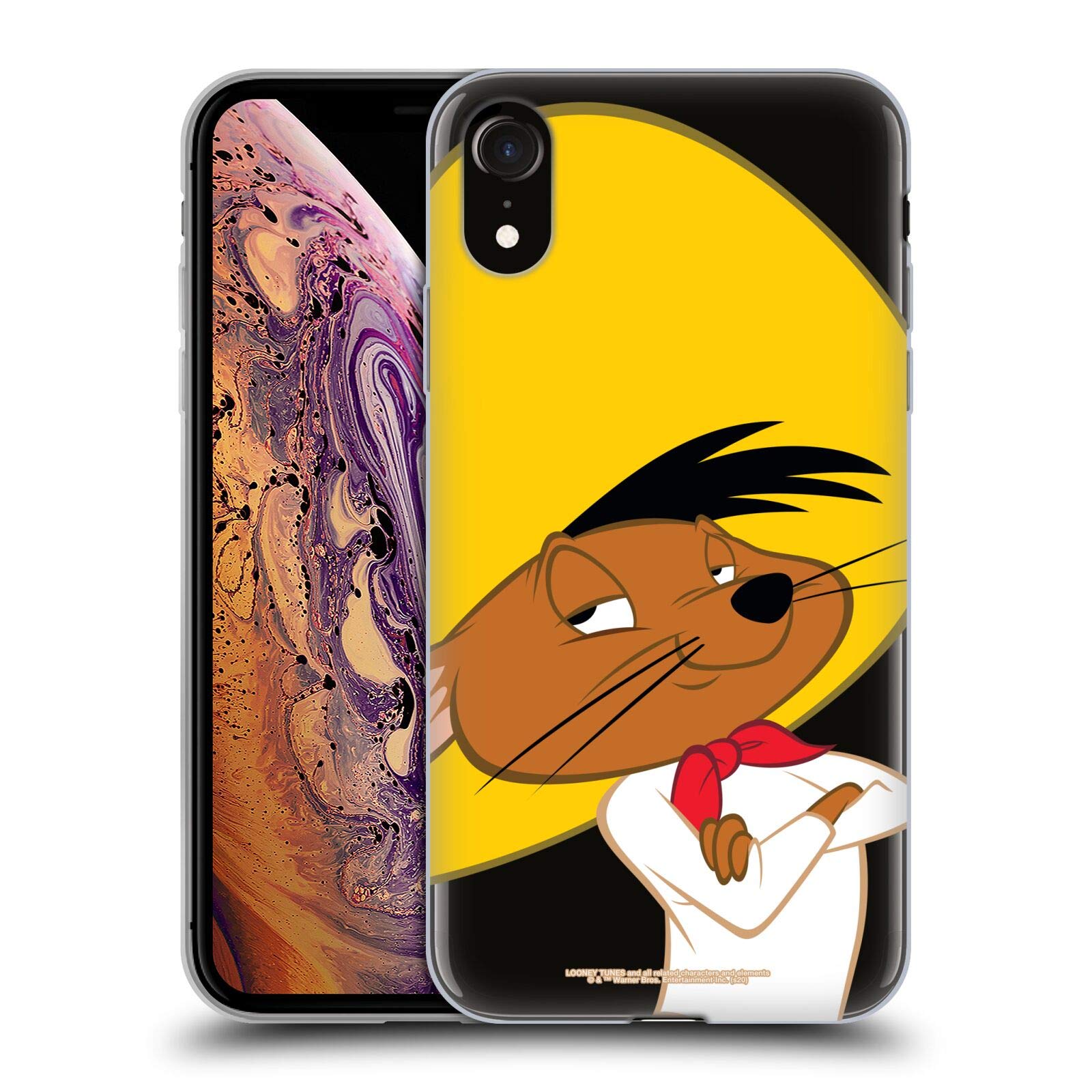 Head Case Designs Officially Licensed Looney Tunes Speedy Gonzales Characters Gel Case [Military Grade Protection] Compatible with Apple iPhone XR