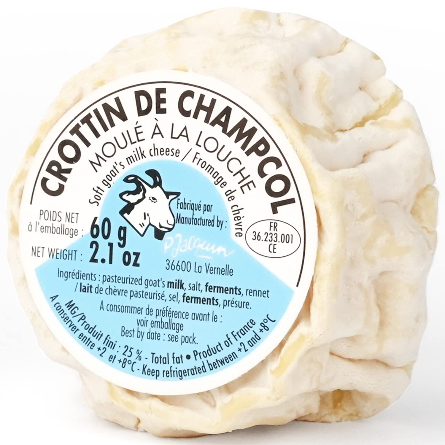 Crottin de Champcol Aged French Goat Cheese - 2 oz / 57 g - GUARANTEED OVERNIGHT