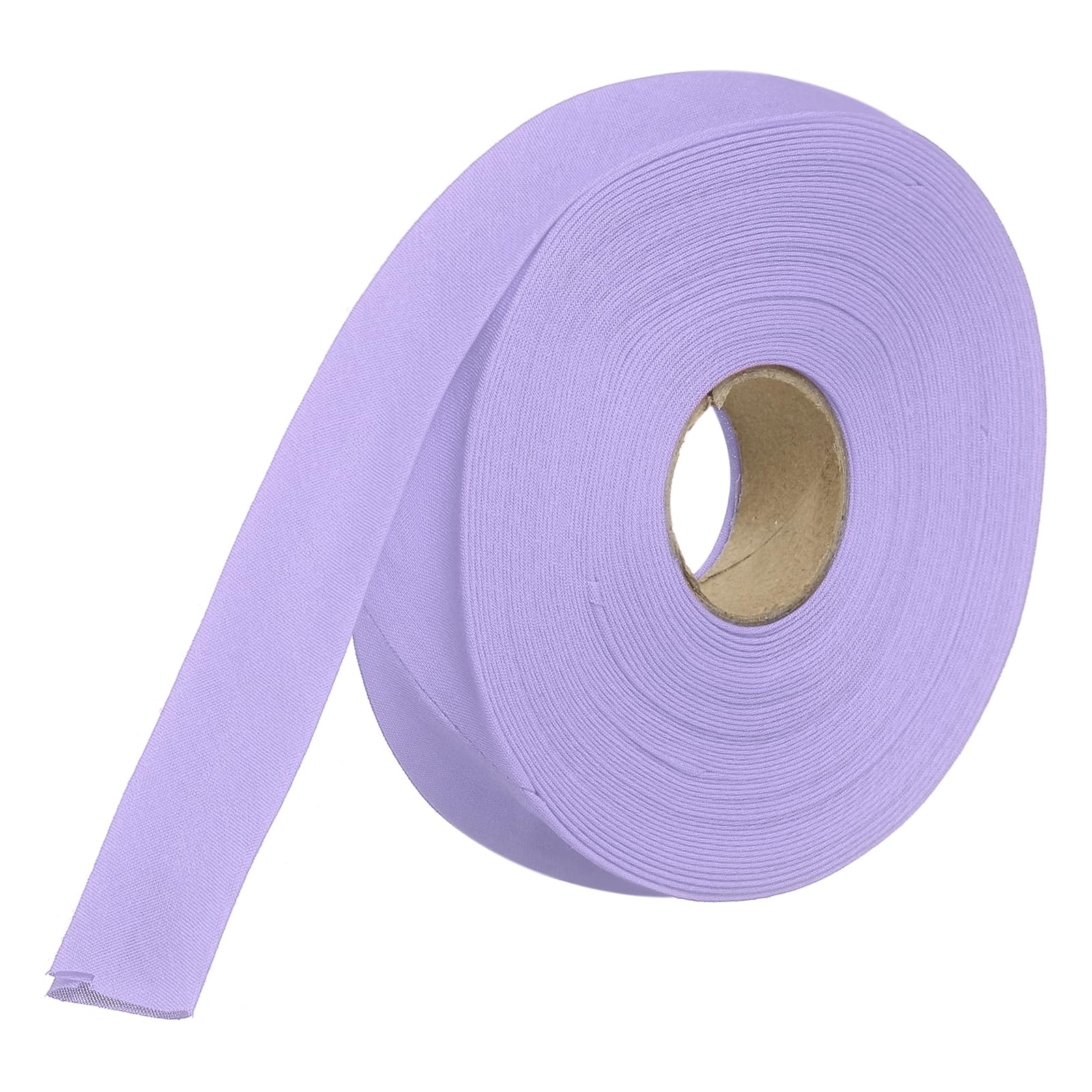 sourcing map 2cm Double Fold Bias Tape Polyester (Light Purple 14.6m) โ image 1