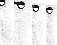 Vista 2 de Safdie & Co. Cortina Jaquard Panel 2Pk 84L Ultimate Blackout Blanco