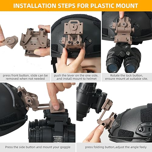 Miniatura 5 de Gafas de visión nocturna NVG Mount para casco L4G24 PVS1518 (negroTAN)