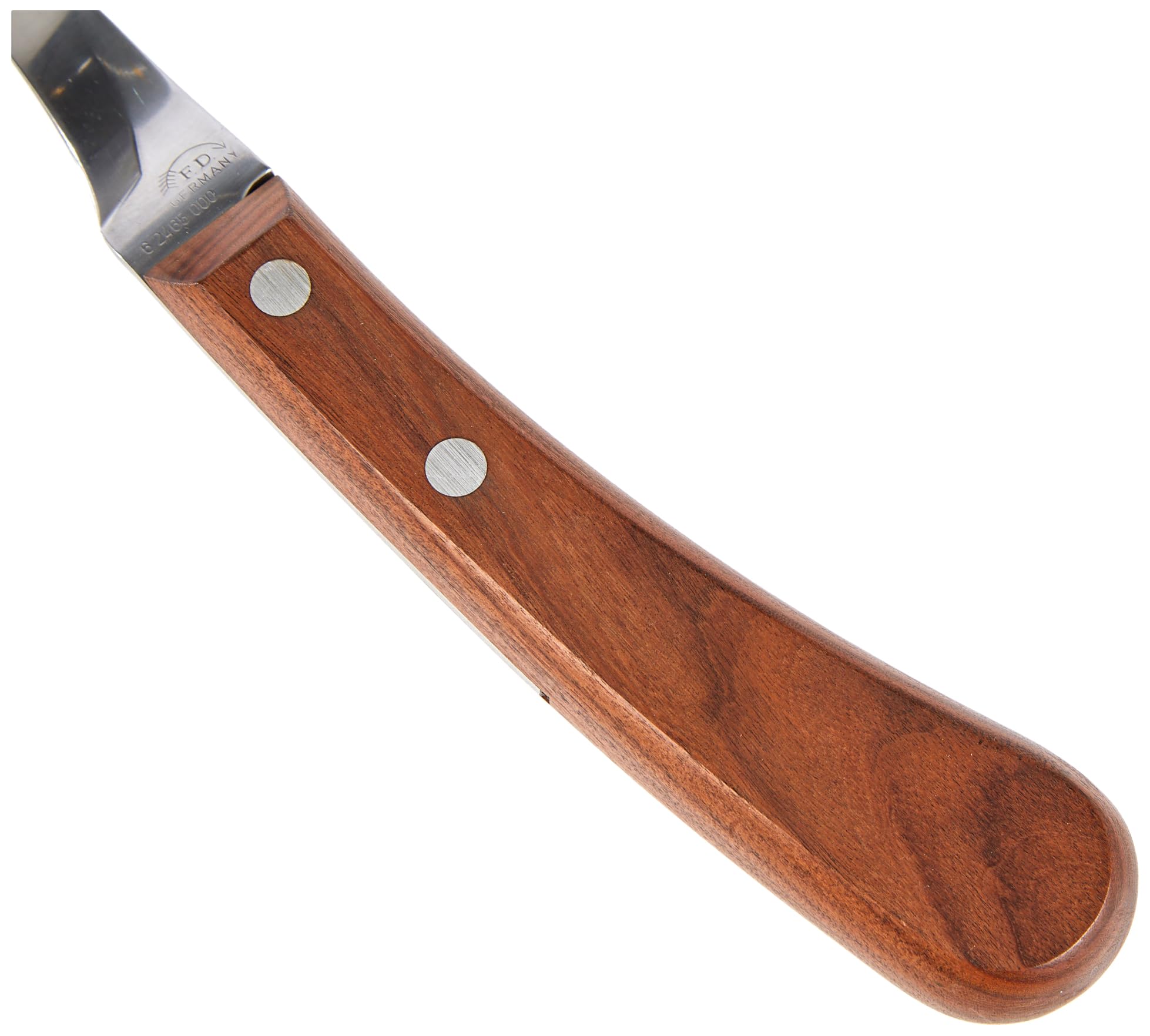 F.DICK Hufmesser ASCOT-CURVED (Gekröpft Rechts-Kurz-Schmal; Griff Palisanderholz; Carbonstahl; Klinge: 65 mm) 62465000