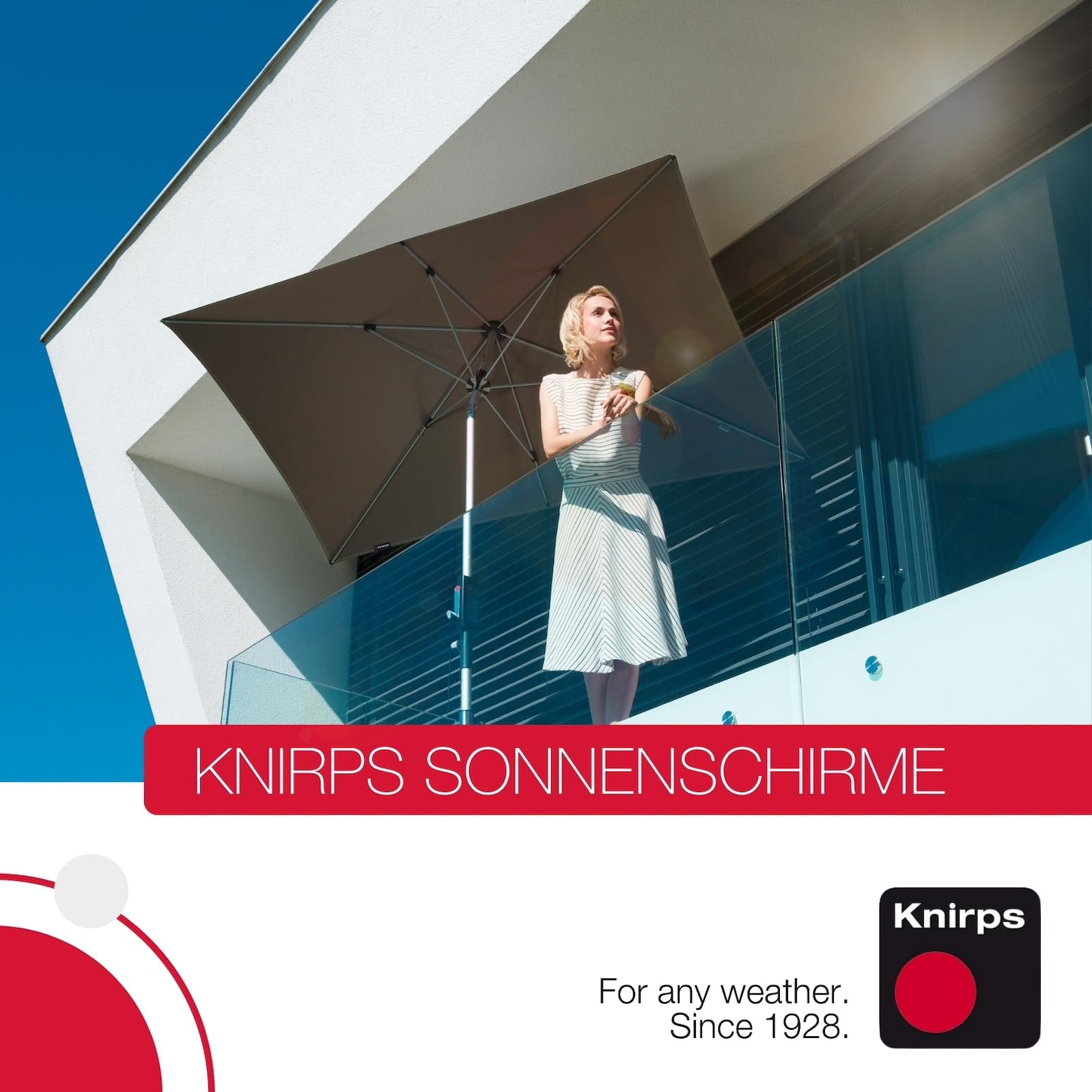 Knirps Automatic Sonnenschirm 230x150cm in verschiedenen Farben