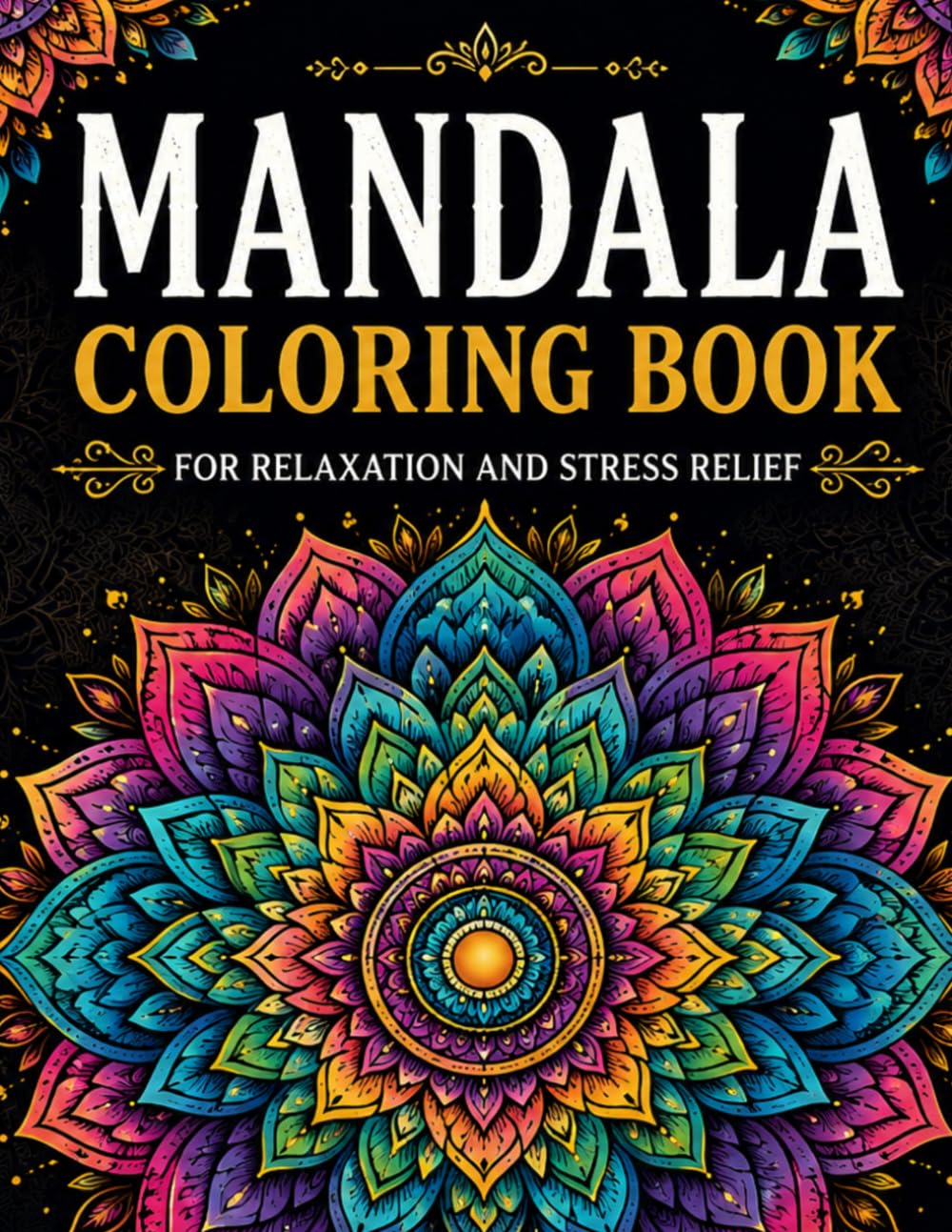 Mandala Coloring Book: For Relaxation and Stress Relief: Beautiful Mandalas for a Peaceful Mind