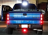 Vista 4 de iJDMTOY Kit de luces LED rojas con lente ahumada para debajo de la luz trasera trasera trasera compatible con Ford Raptor 2010-14, alimentado por