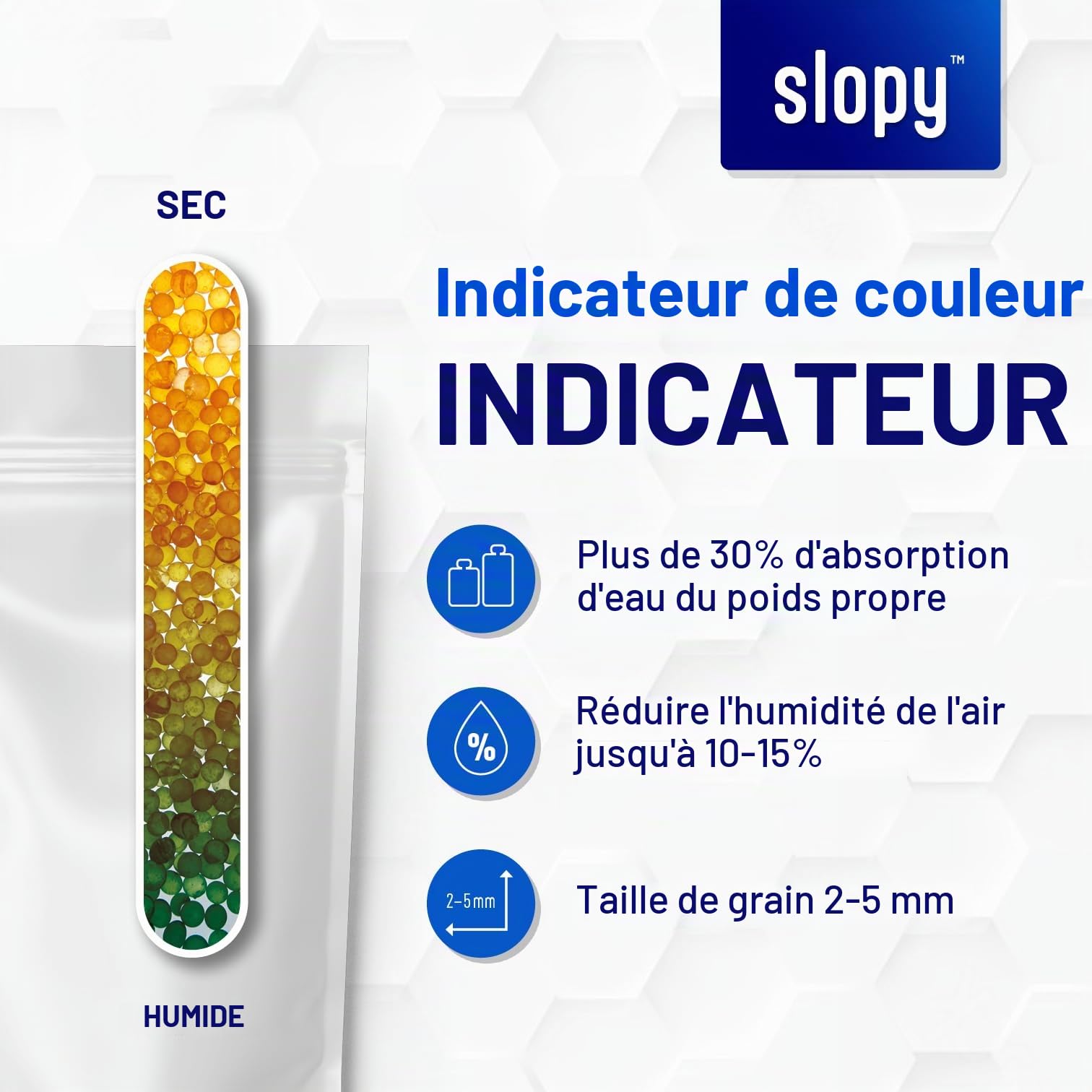 Slopy Gel de silice 900 g