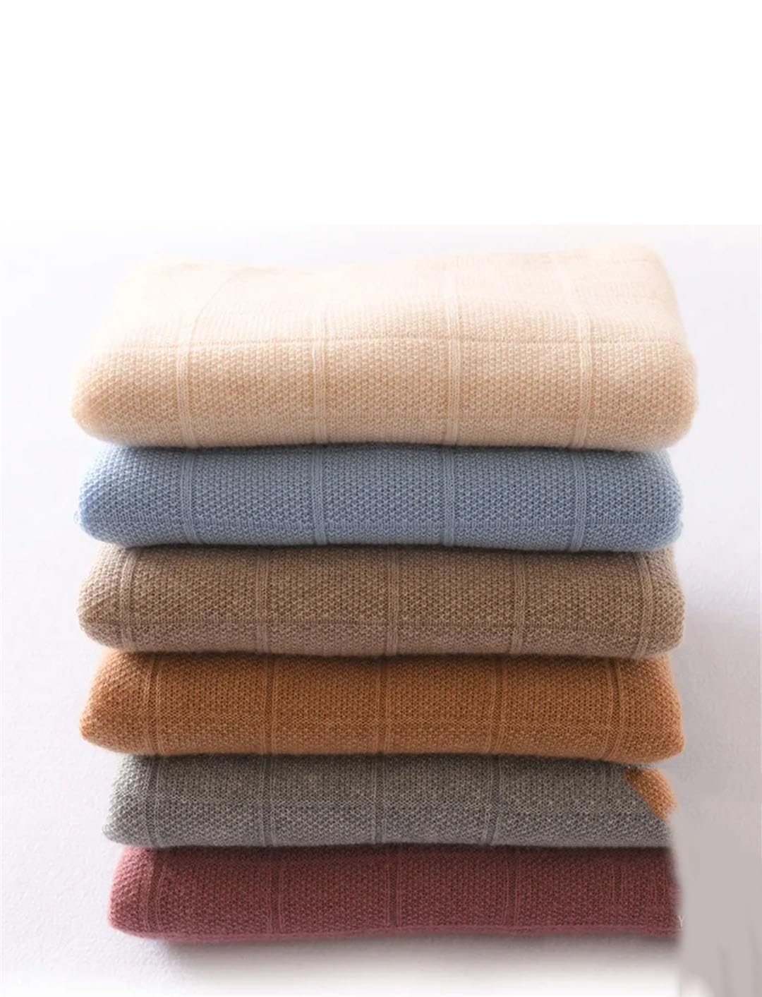 Sciarpa da donna in maglia tinta unita casual comoda sciarpa morbida