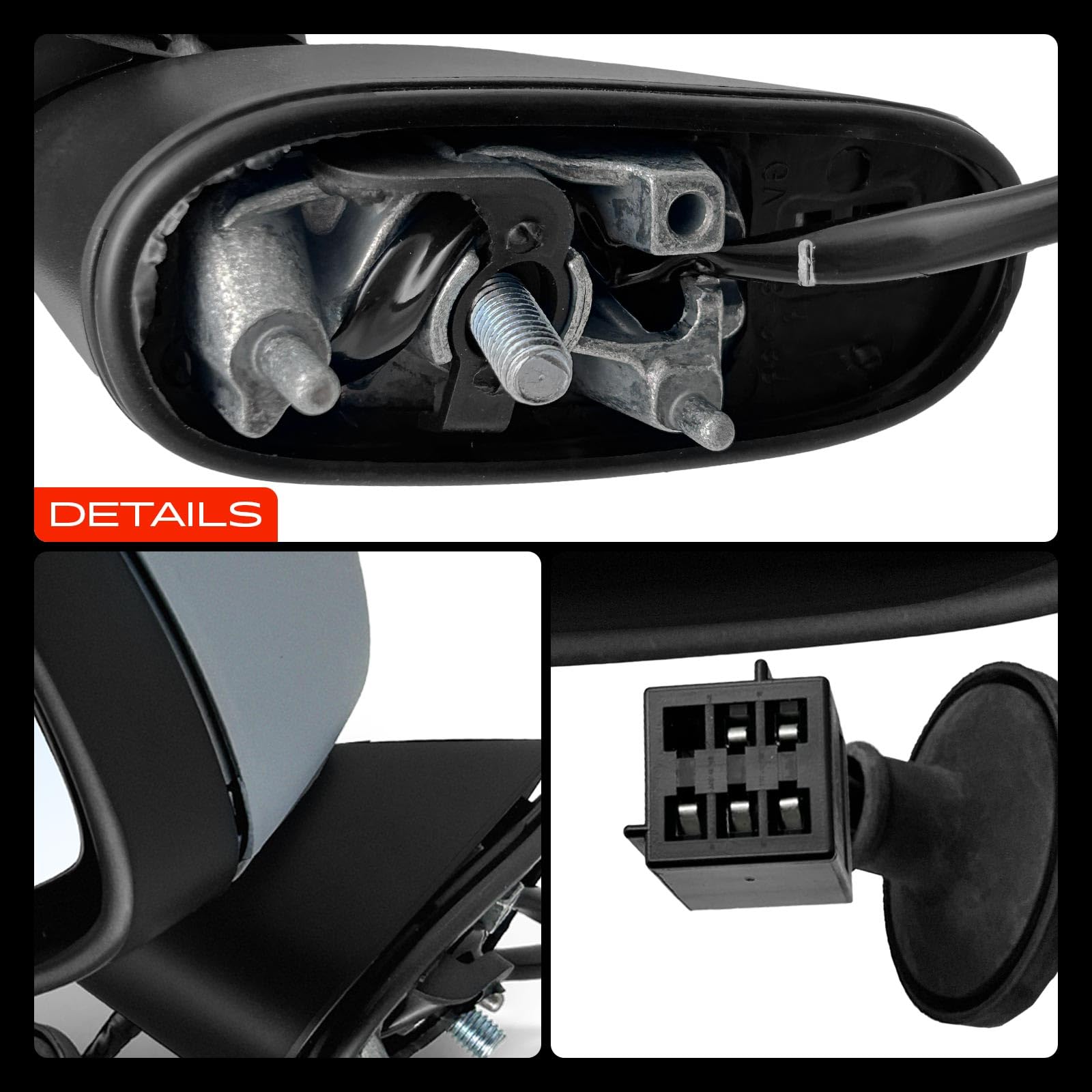 Frankberg Specchietto retrovisore esterno sinistro (lato guidatore) | 1428943, Compatibile con: Corsa D S07, Corsa D Box/Hatchback S07, Corsa E Box/Hatchback X15, Corsa E X15